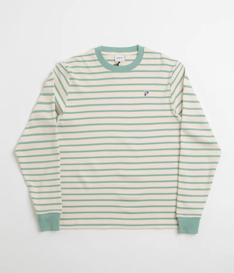 Parlez Shore YD Stripe Long Sleeve T-Shirt - Sage Shore