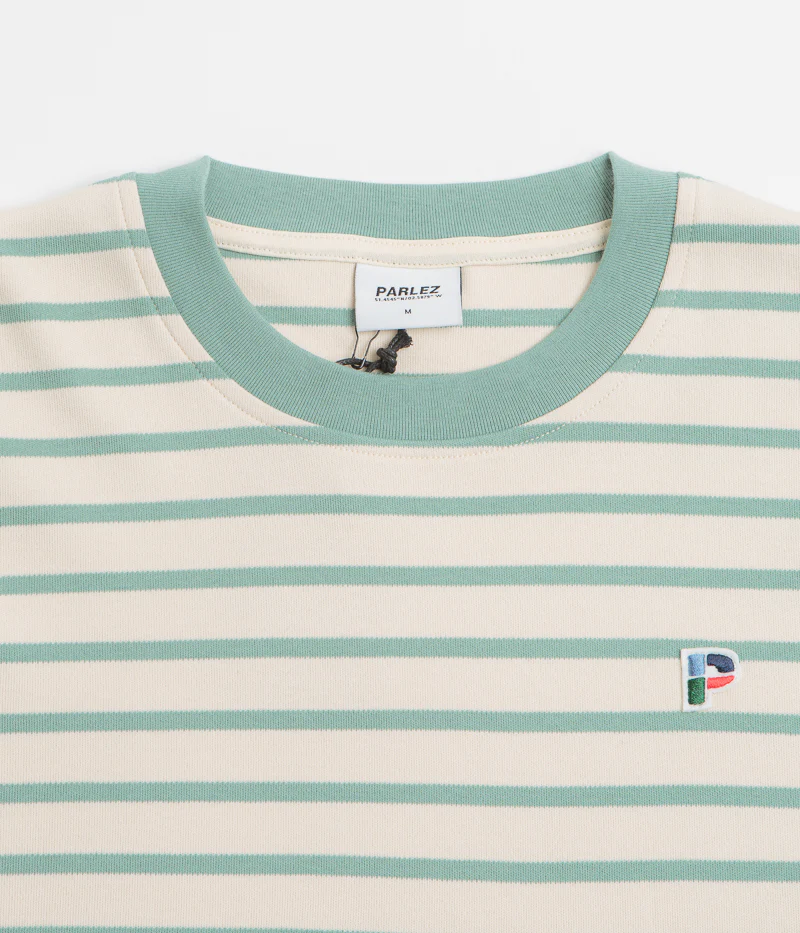 Parlez Shore YD Stripe Long Sleeve T-Shirt - Sage Shore - Image 2