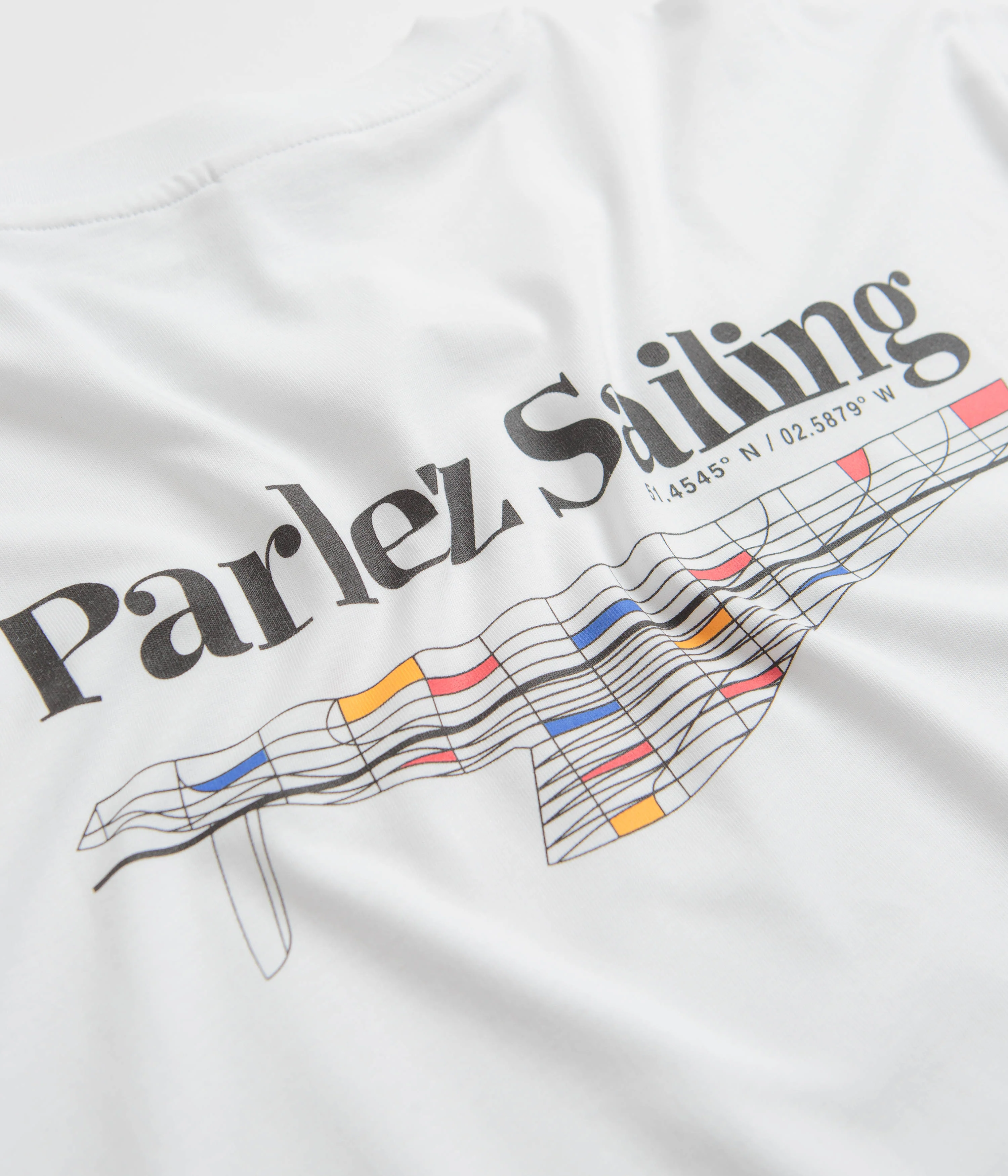 Parlez Sloop T-Shirt - White - Image 5