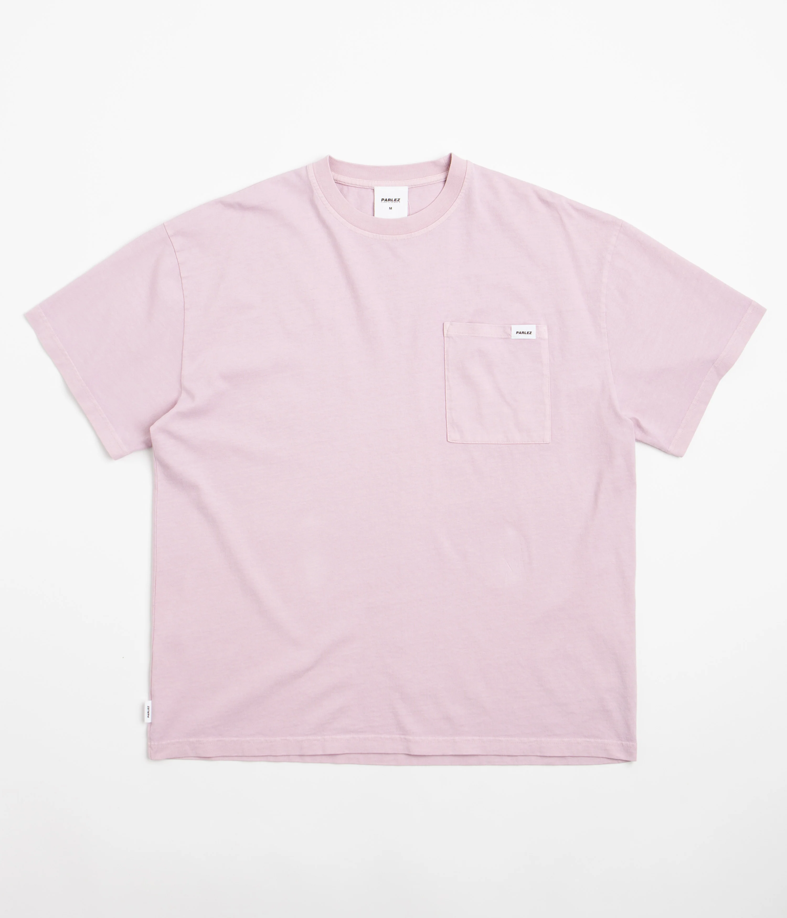 Parlez Trelow Pigment Pocket Oversized T-Shirt - Lilac Washed