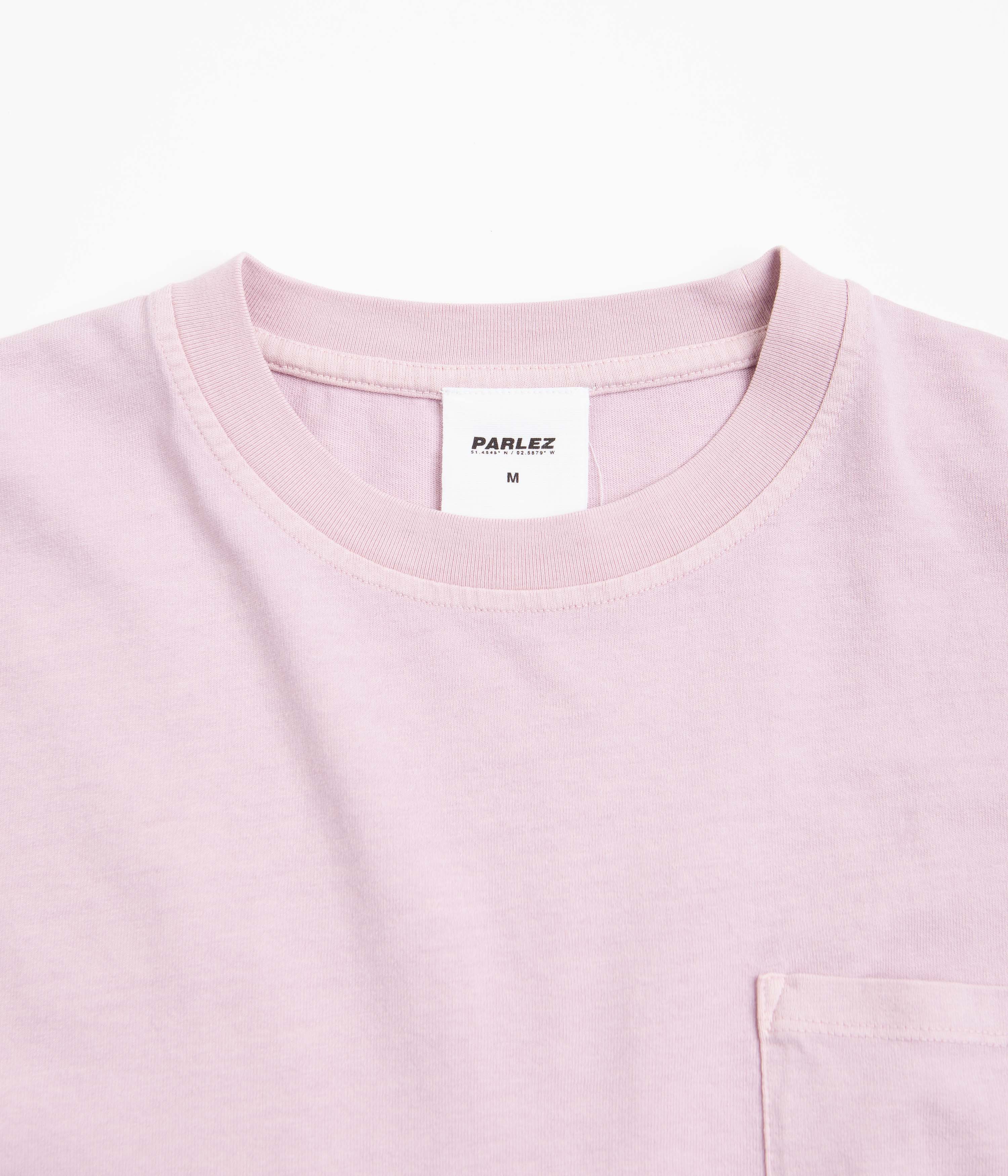 Parlez Trelow Pigment Pocket Oversized T-Shirt - Lilac Washed - Image 2