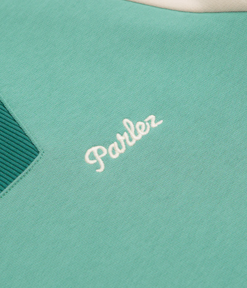 Parlez Zenith 1/4 Zip Sweatshirt - Sage Shore - Image 3