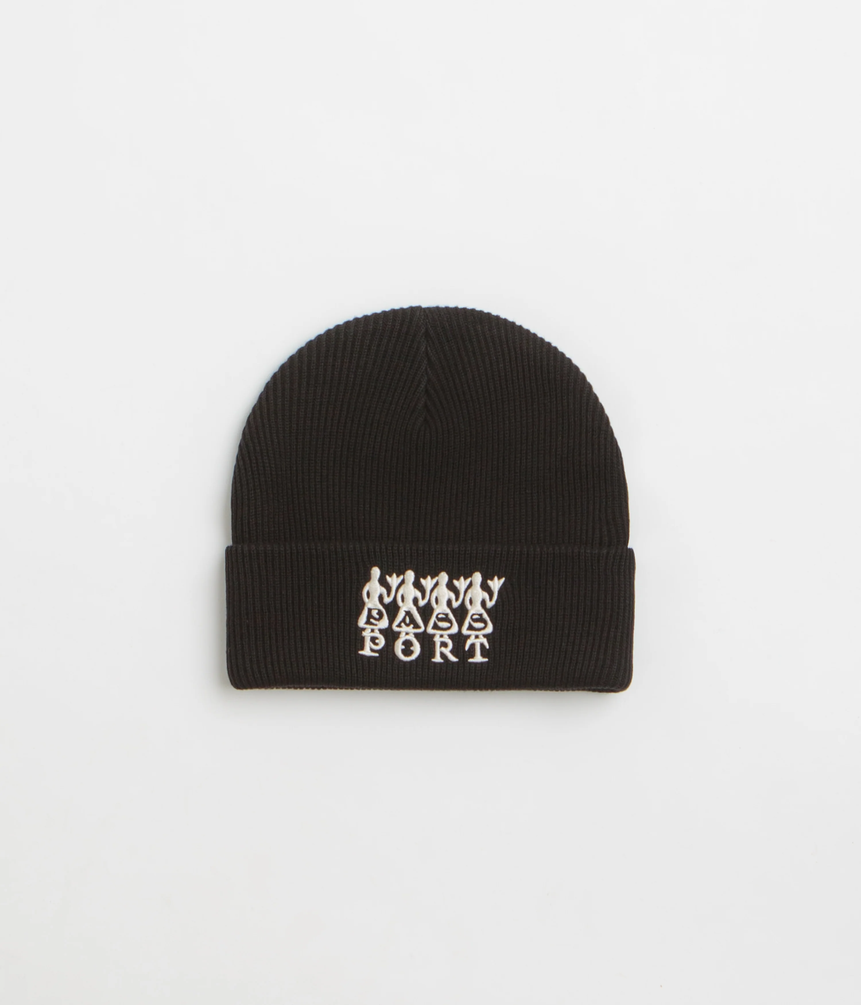 Pass Port 4 Flowers Organic Cotton Beanie - Black