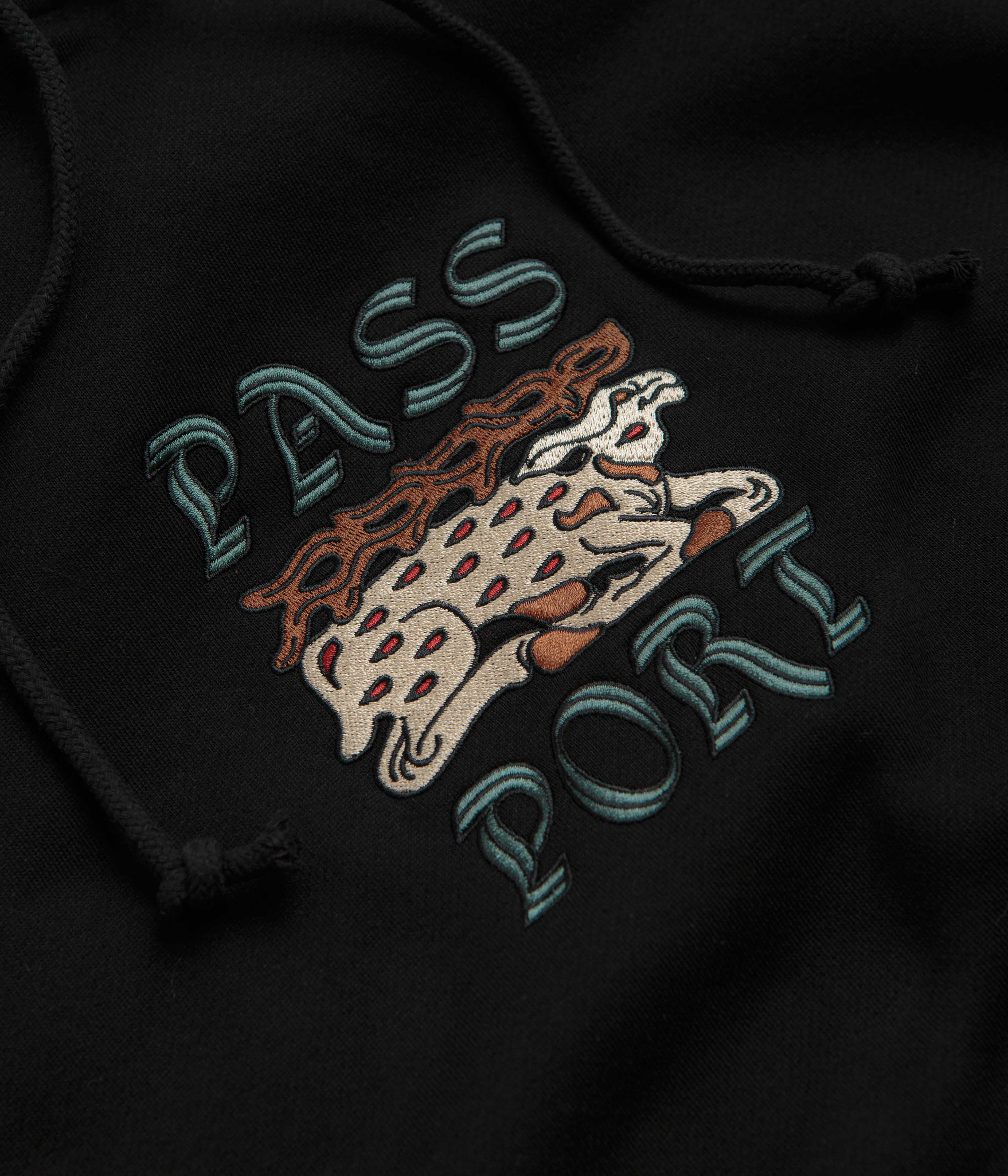 Pass Port Antler Hoodie - Black - Image 3