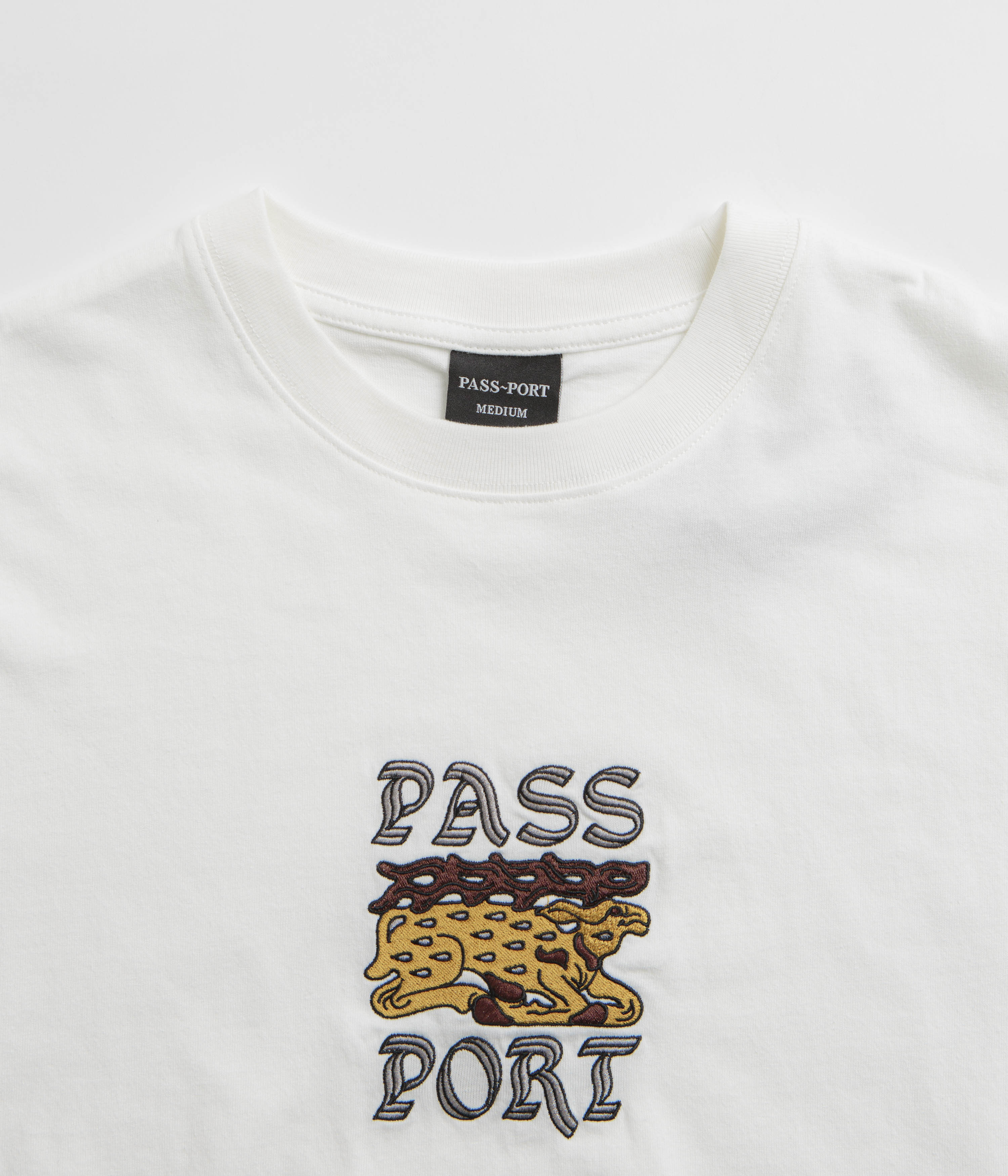 Pass Port Antler T-Shirt - White - Image 3