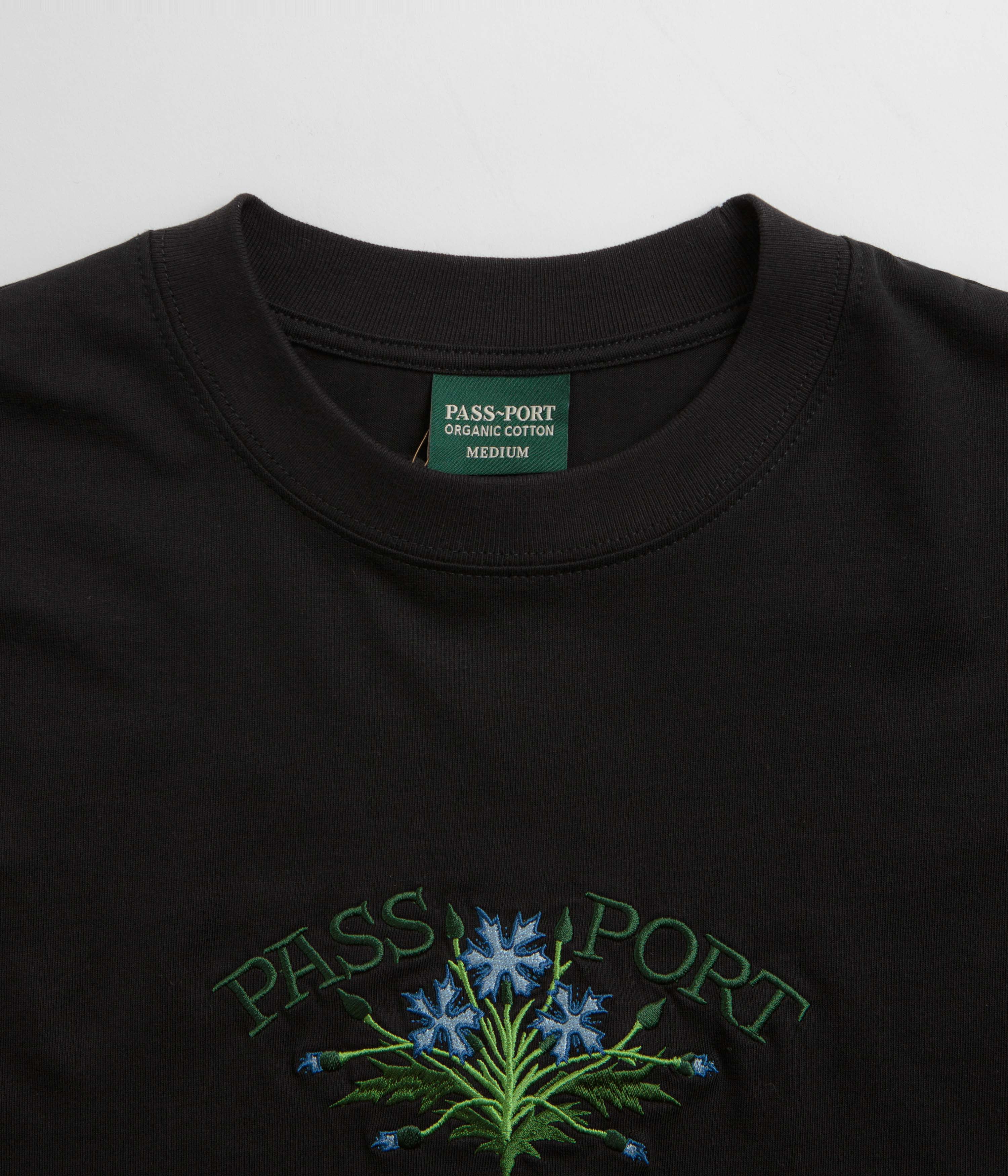 Pass Port Bloom Organic T-Shirt - Black - Image 3