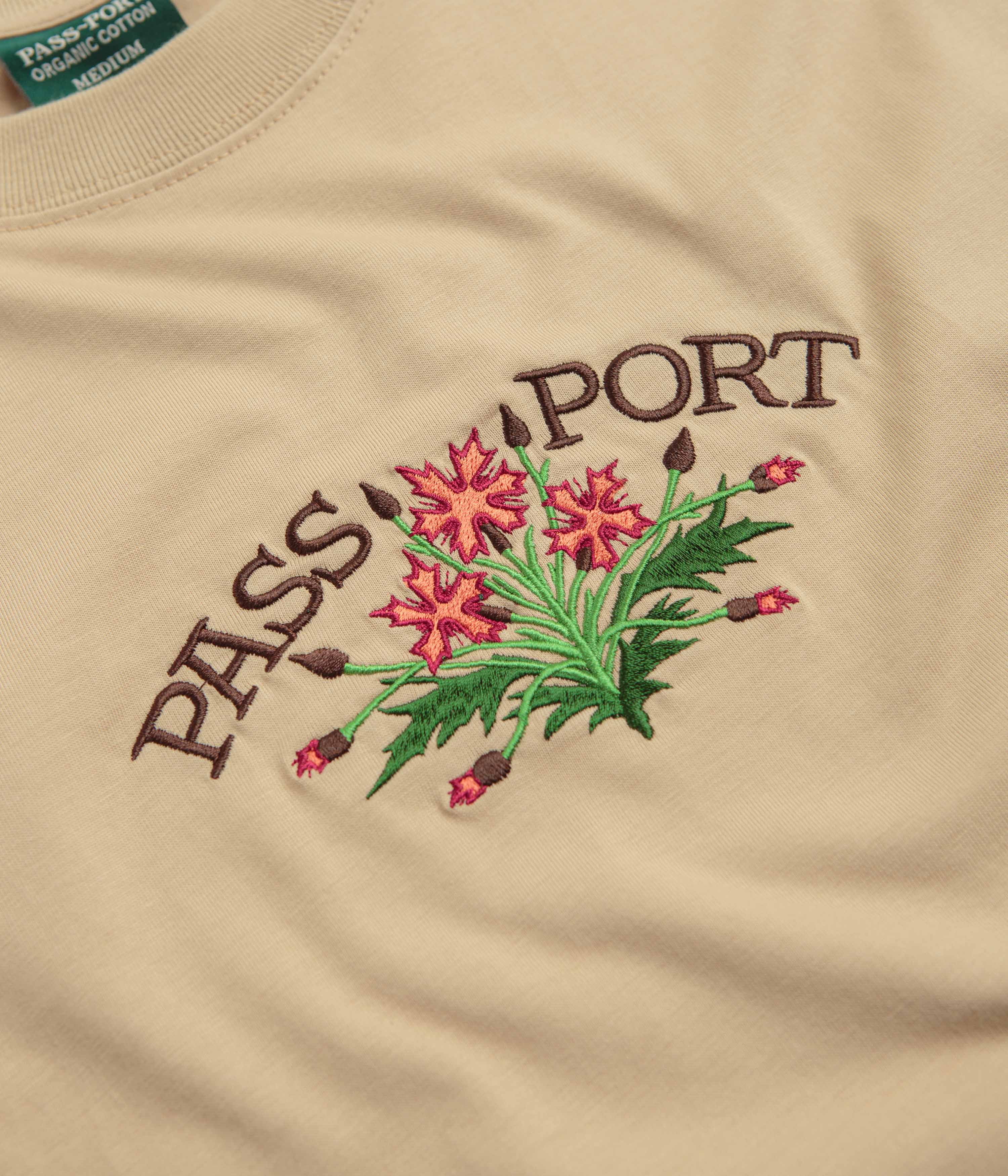 Pass Port Bloom Organic T-Shirt - Sand - Image 2