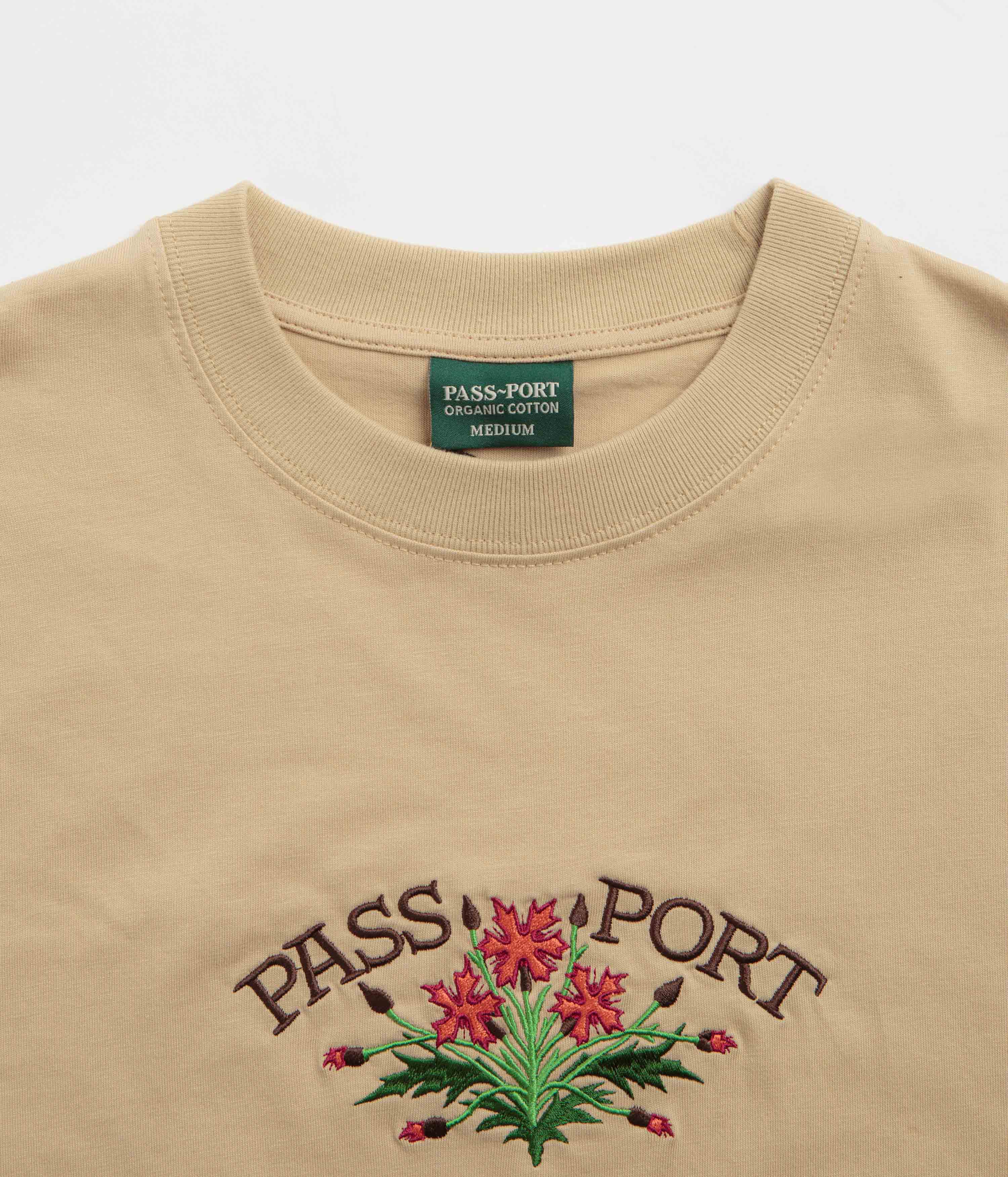 Pass Port Bloom Organic T-Shirt - Sand - Image 3