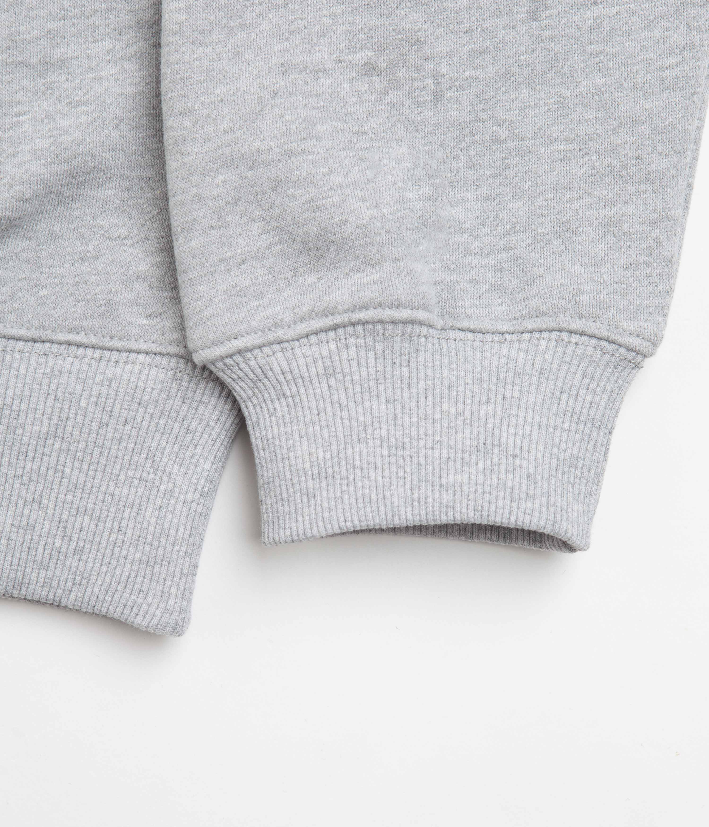 Pass Port Emblem Applique Crewneck Sweatshirt - Ash Heather - Image 4