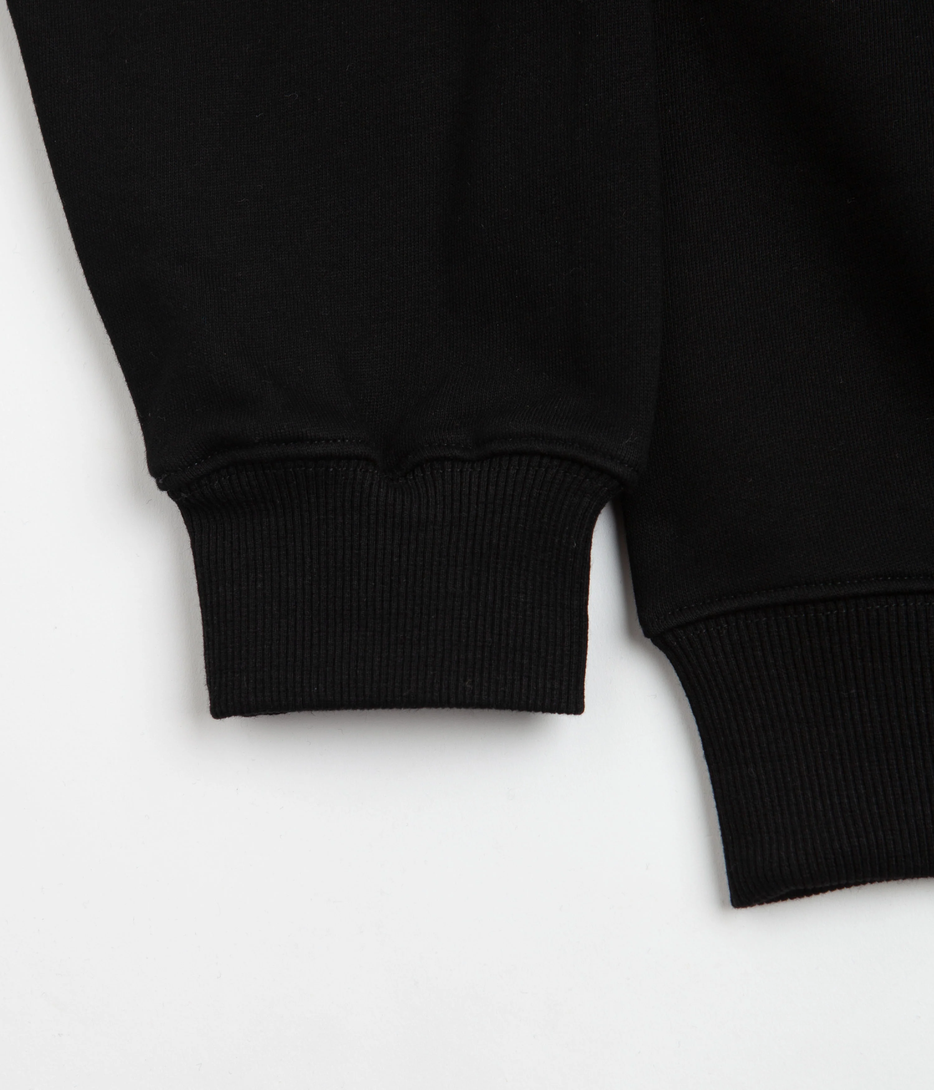 Pass Port Emblem Applique Crewneck Sweatshirt - Black - Image 4