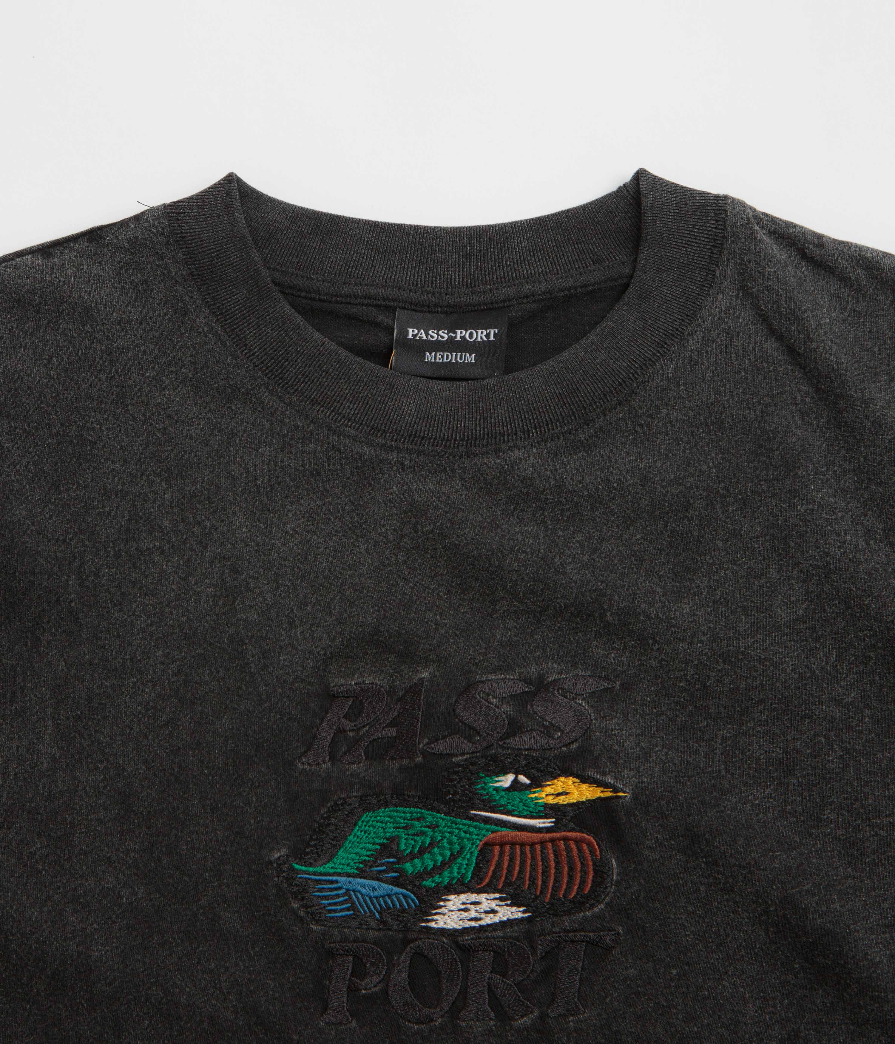 Pass Port Fast Duck T-Shirt - Black Acid - Image 3