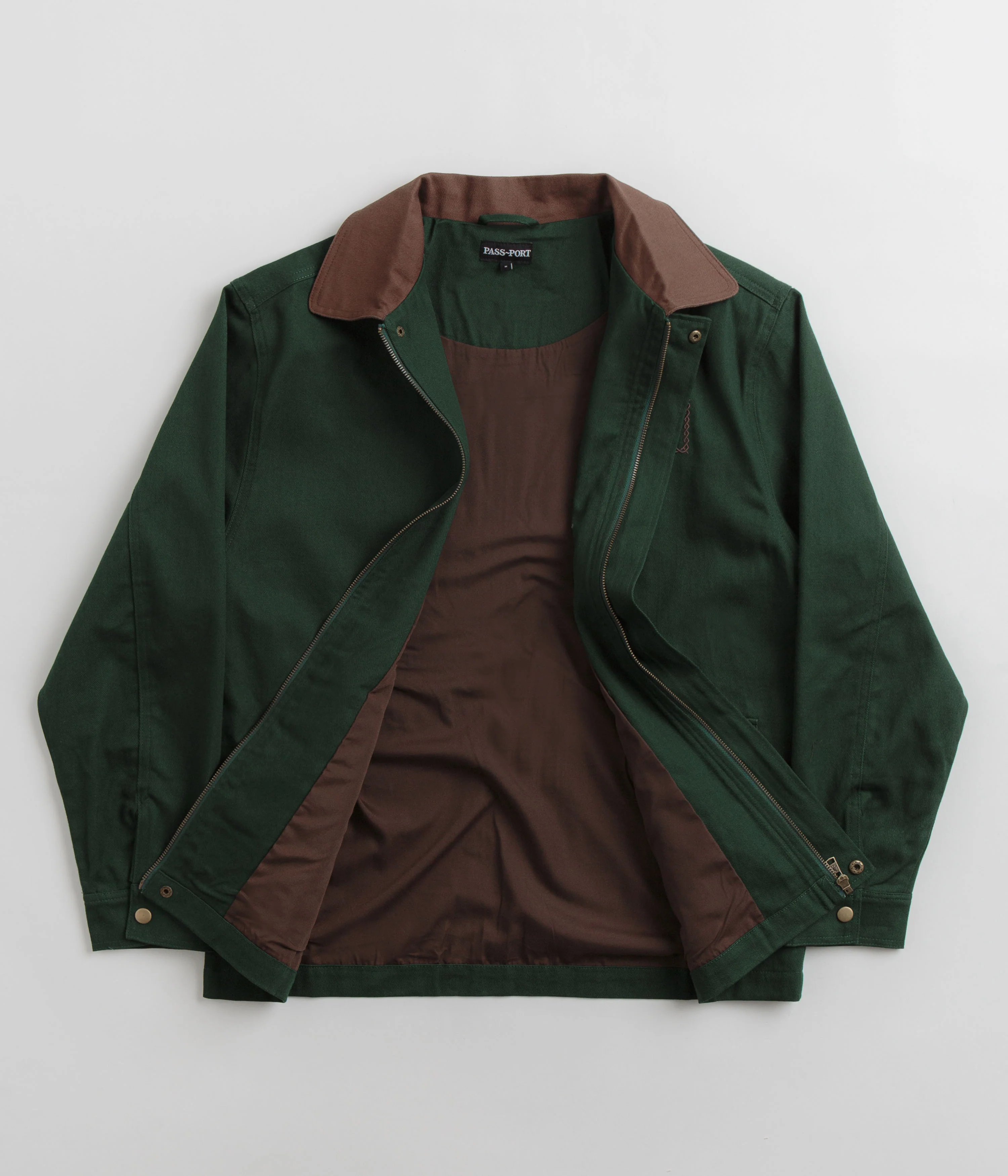 Pass Port Invasive Logo Yard Jacket - Forest Green - Image 2