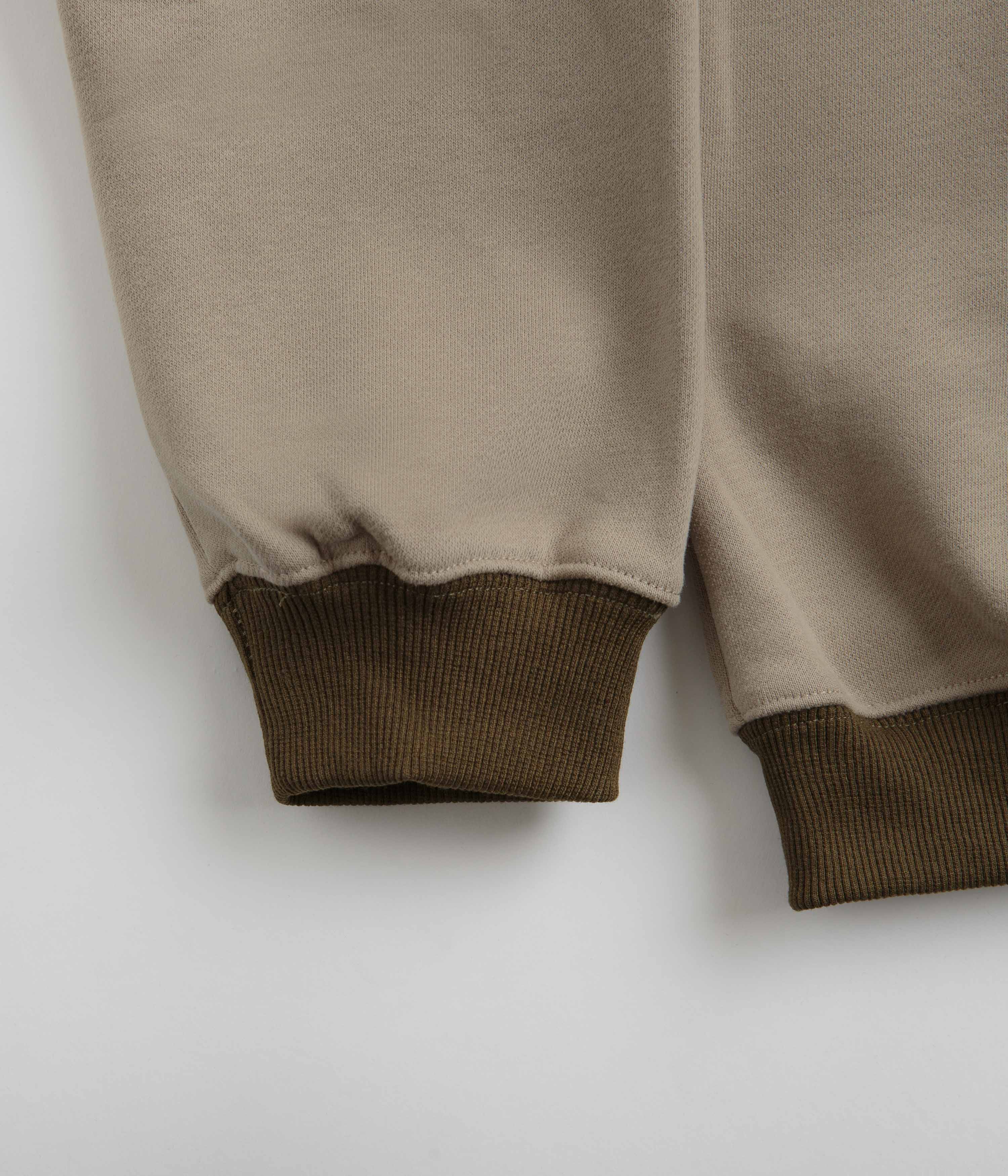 Pass Port Official Contrast Organic Hoodie - Khaki - Image 2