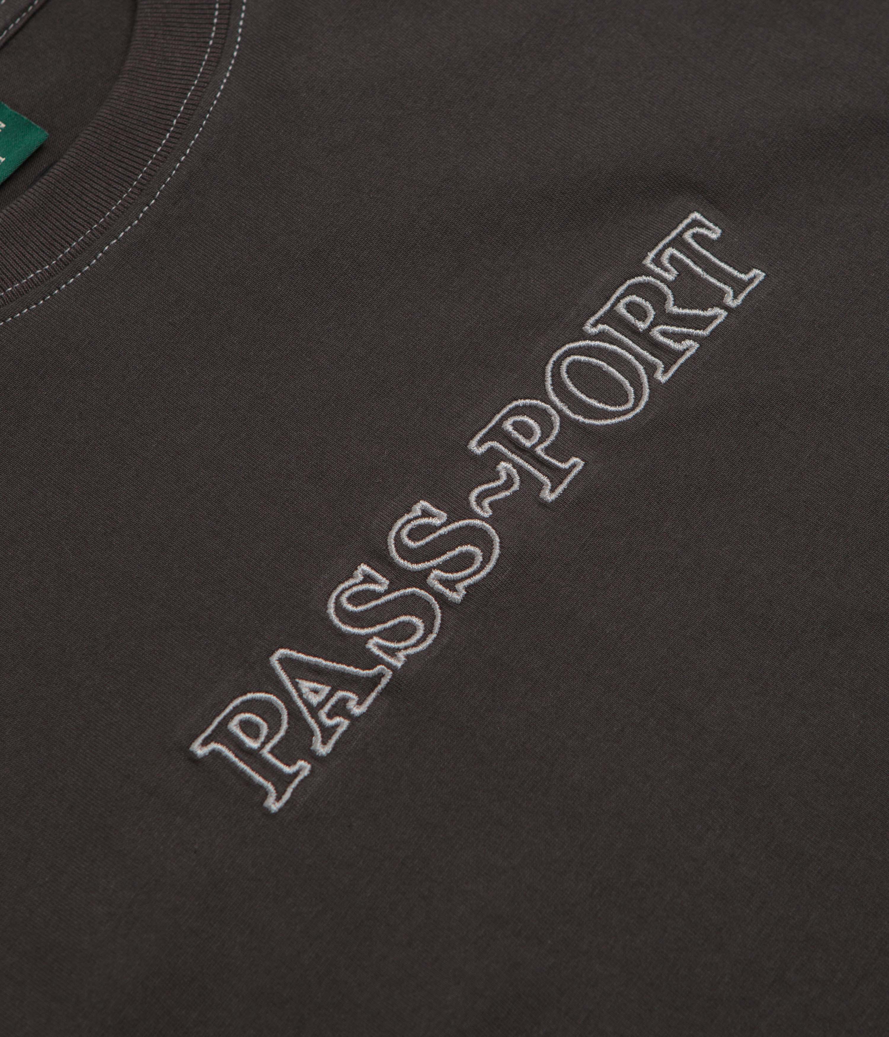 Pass Port Official Organic T-Shirt - Vintage Black - Image 3