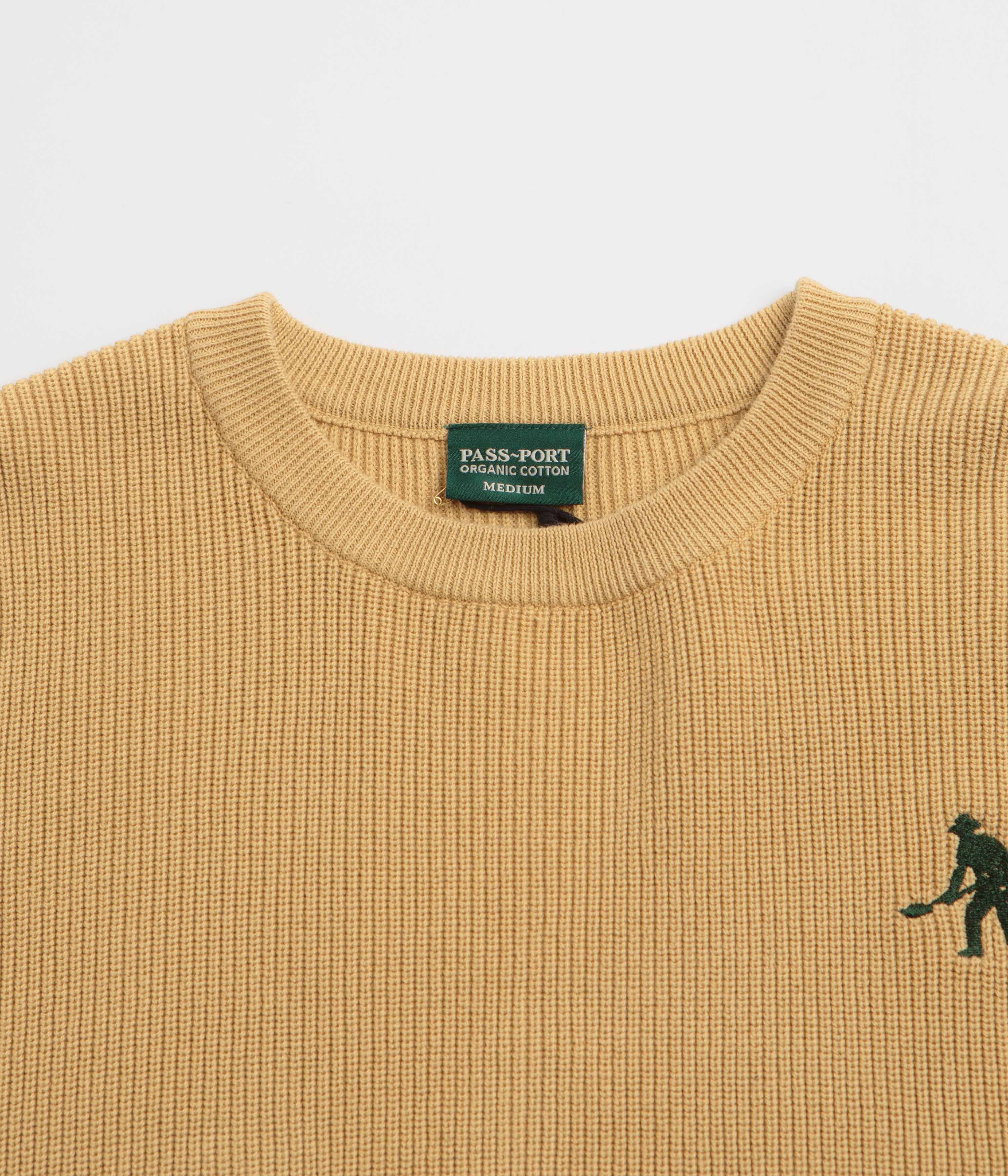 Pass Port Organic Cotton Stripe Knit Sweatshirt - Cream - Image 2