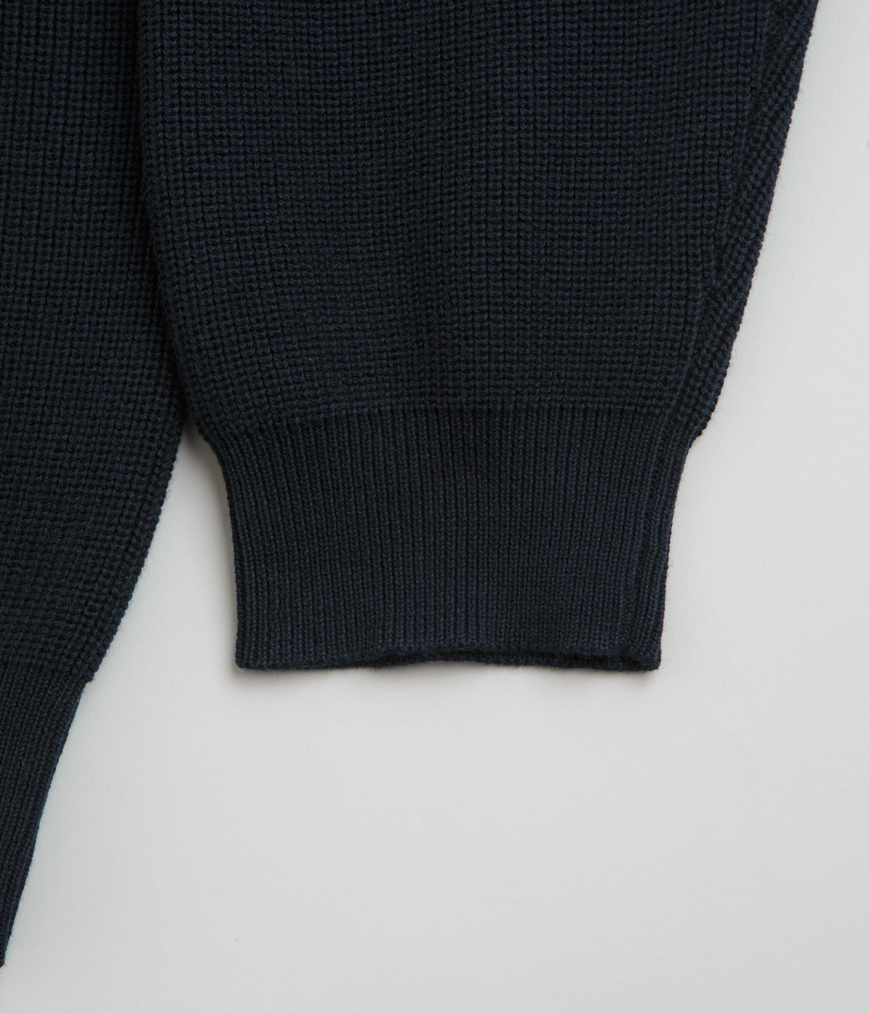 Pass Port Organic Cotton Stripe Knit Sweatshirt - Navy - Image 5