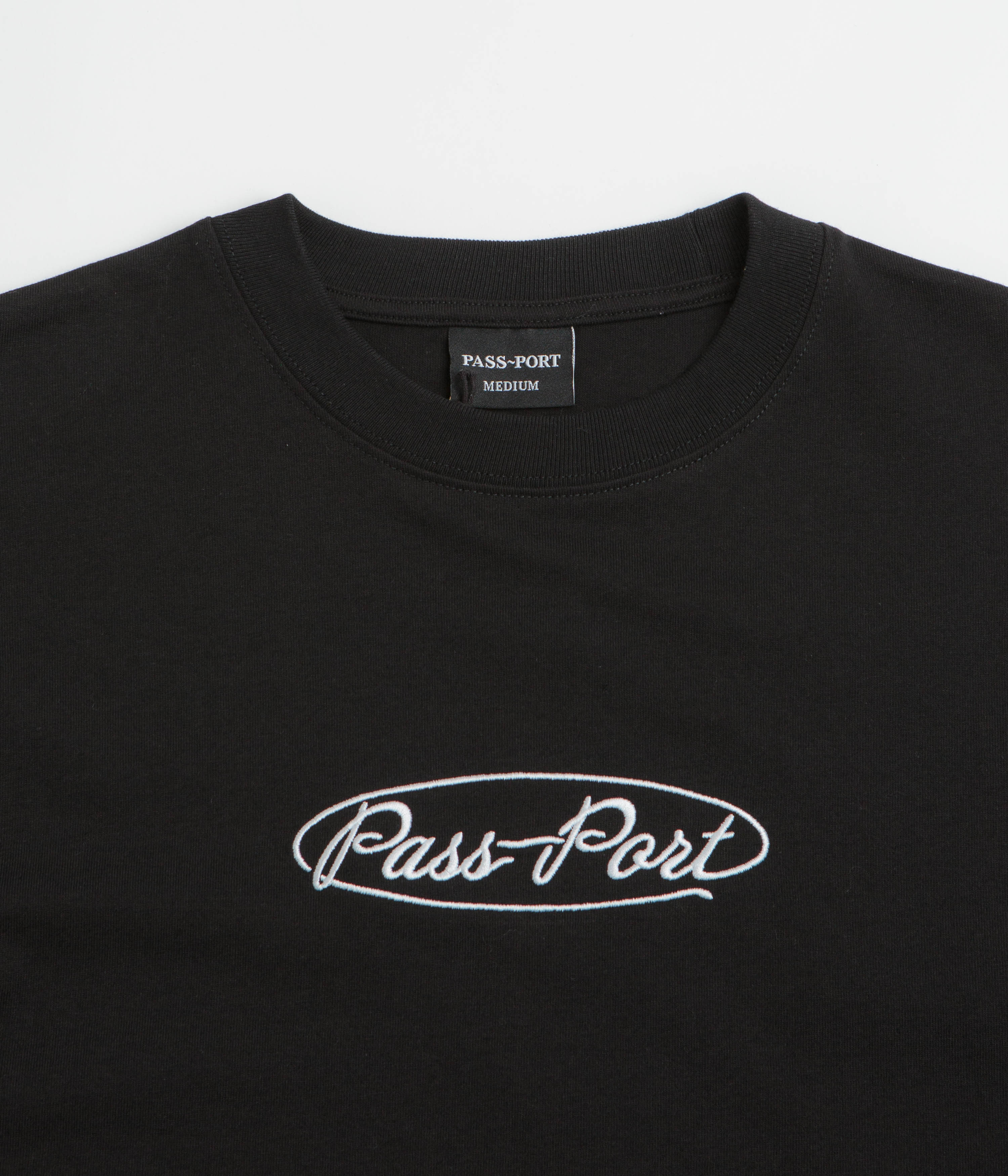 Pass Port Ovalit T-Shirt - Black - Image 2