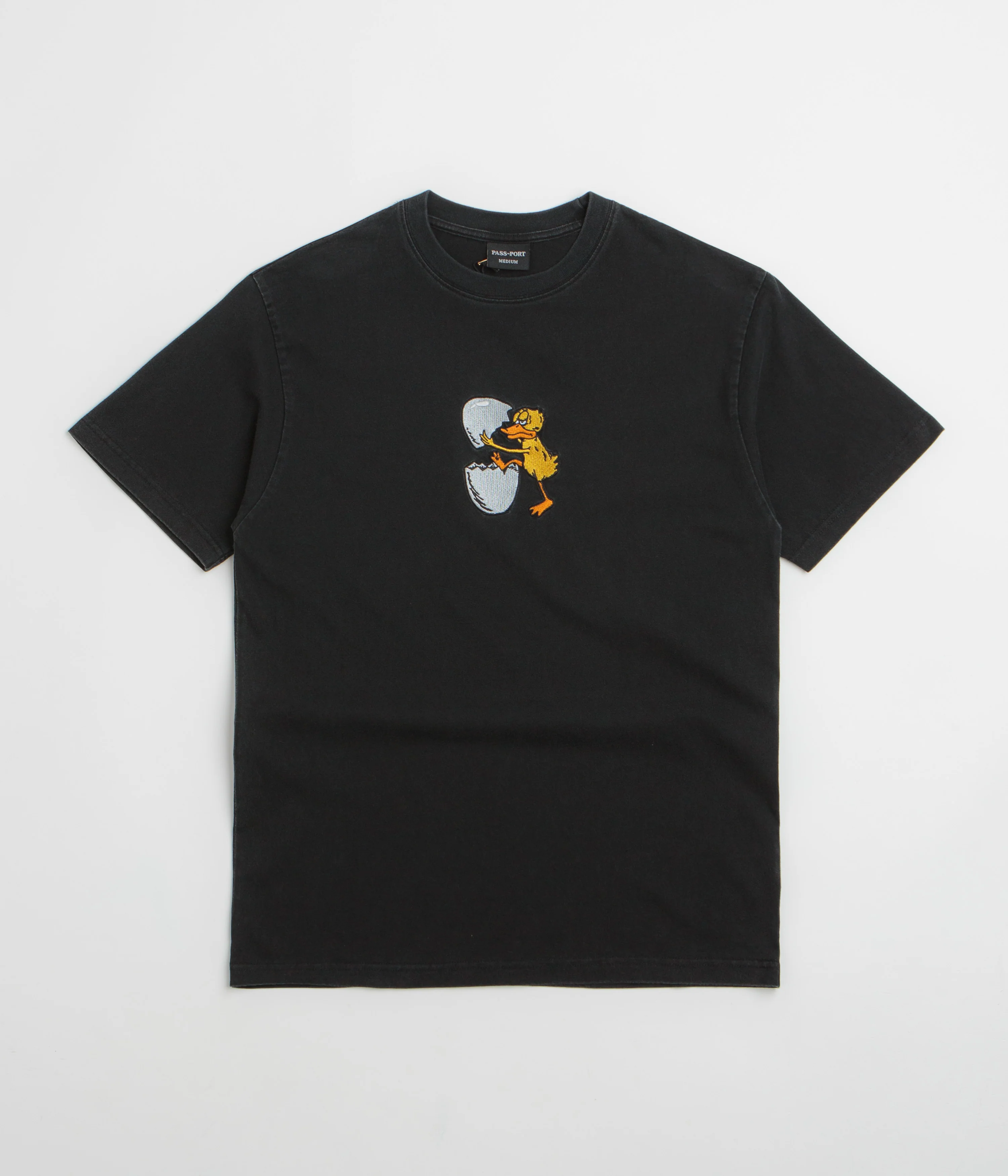 Pass Port Over It T-Shirt - Washed Black
