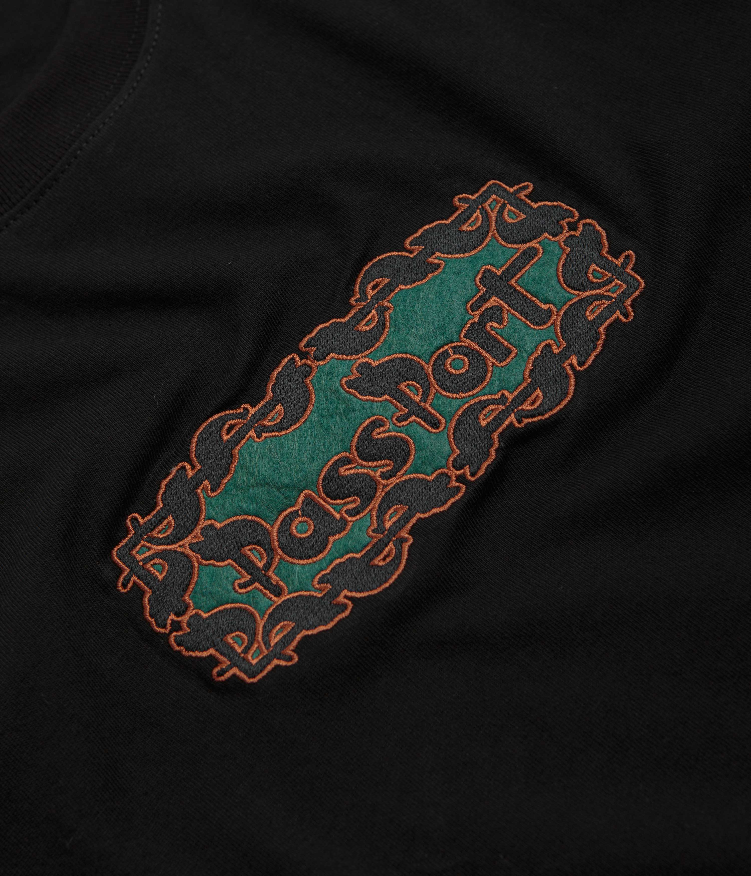 Pass Port Pattoned T-Shirt - Black - Image 2