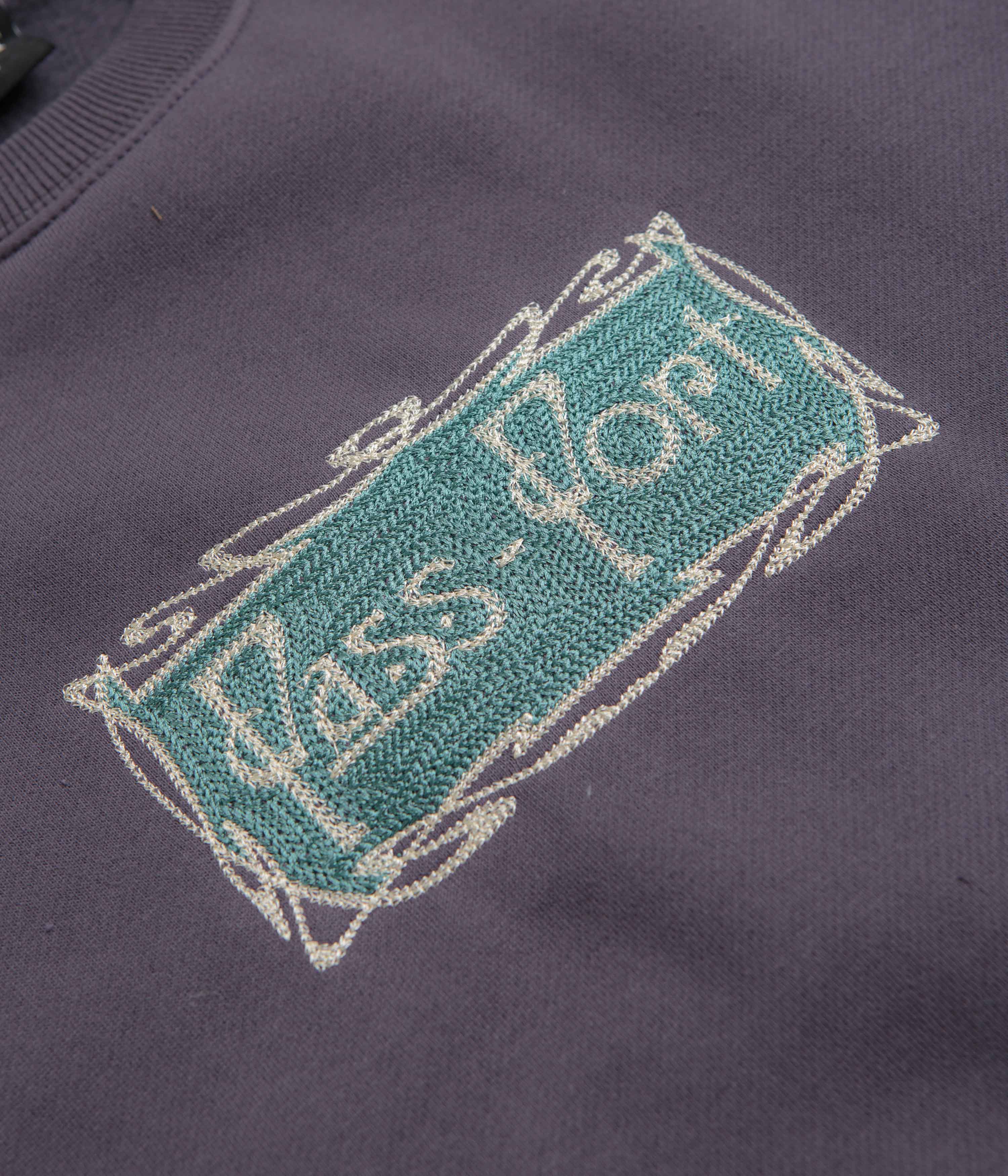 Pass Port Plume Crewneck Sweatshirt - Dusty Blue - Image 3