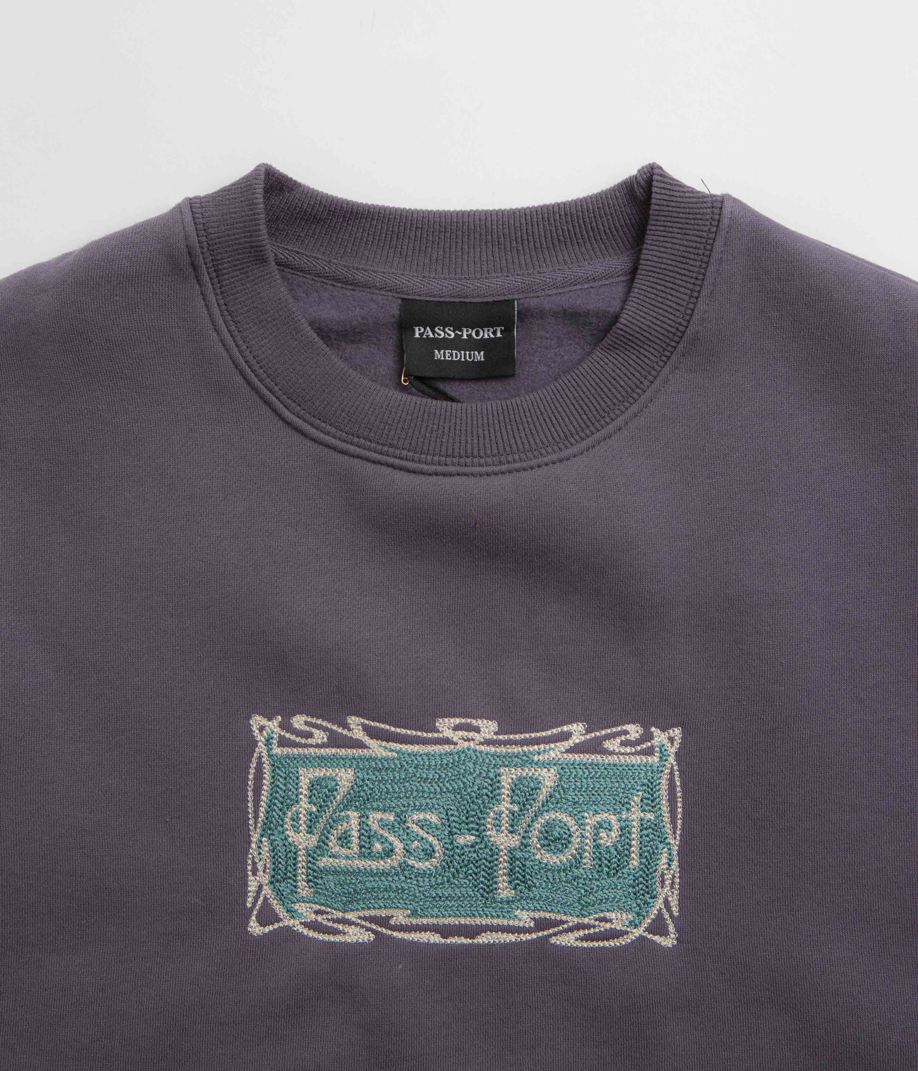 Pass Port Plume Crewneck Sweatshirt - Dusty Blue - Image 4