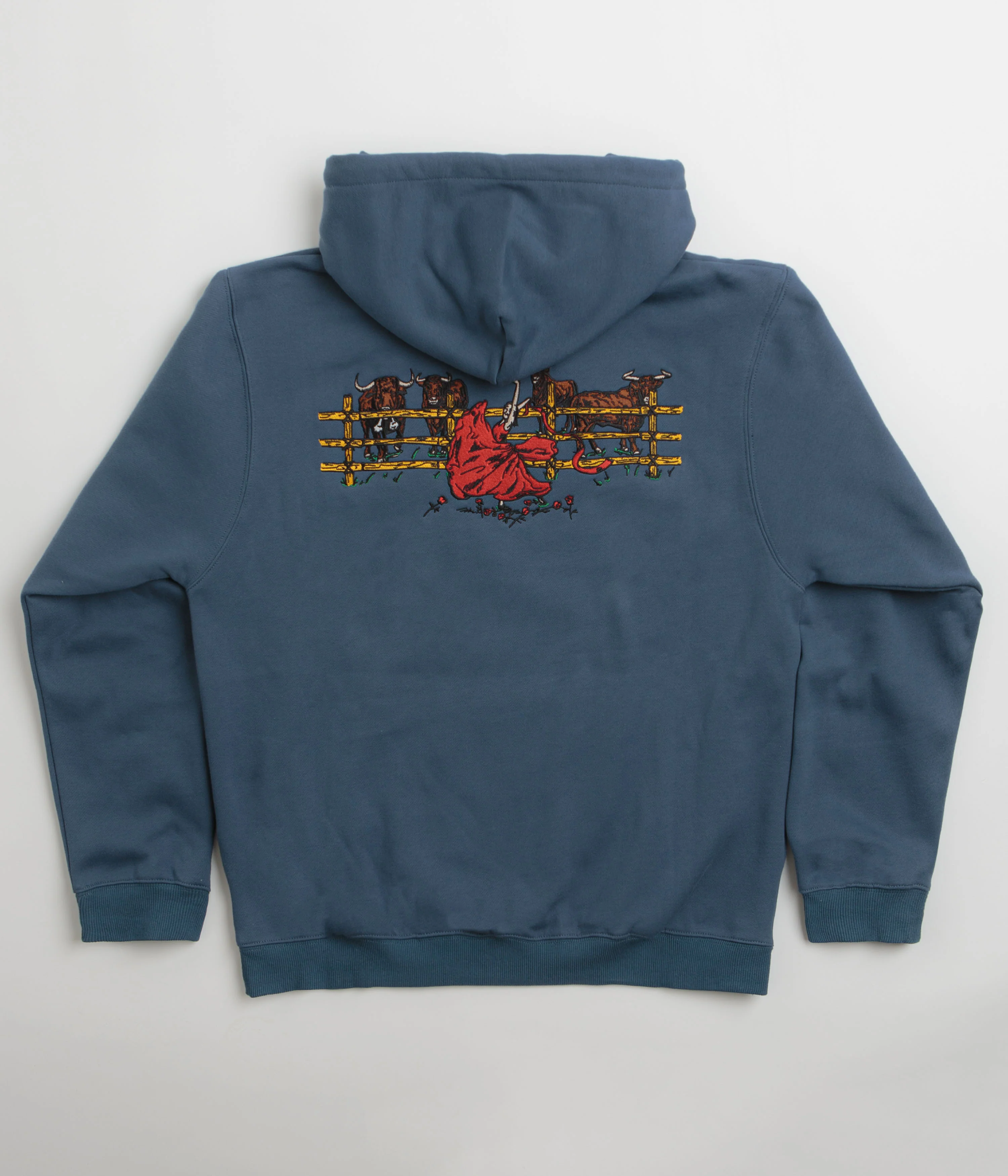 Pass Port Red Flag Hoodie - Harbour Blue - Image 2