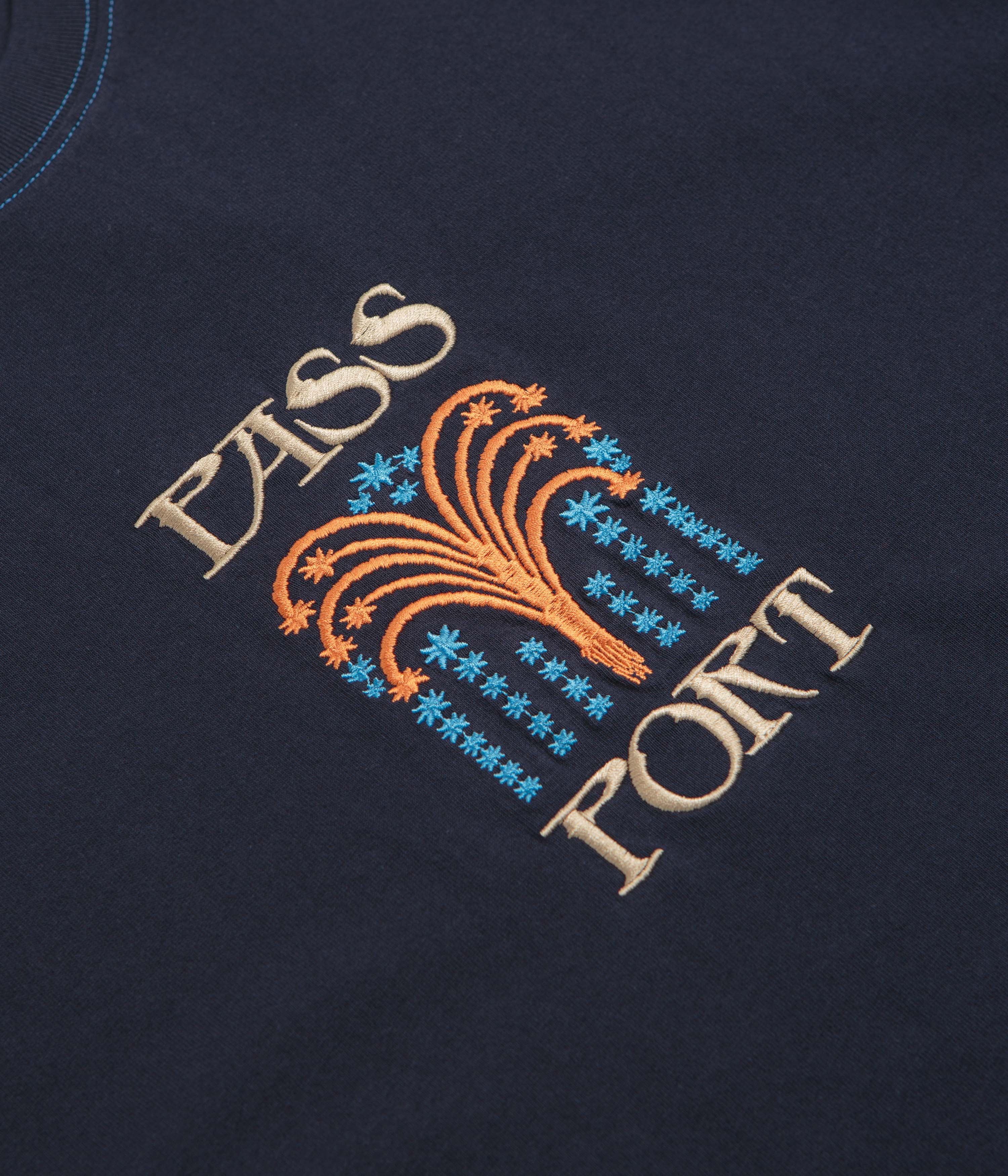 Pass Port Roman Candle T-Shirt - Navy - Image 3