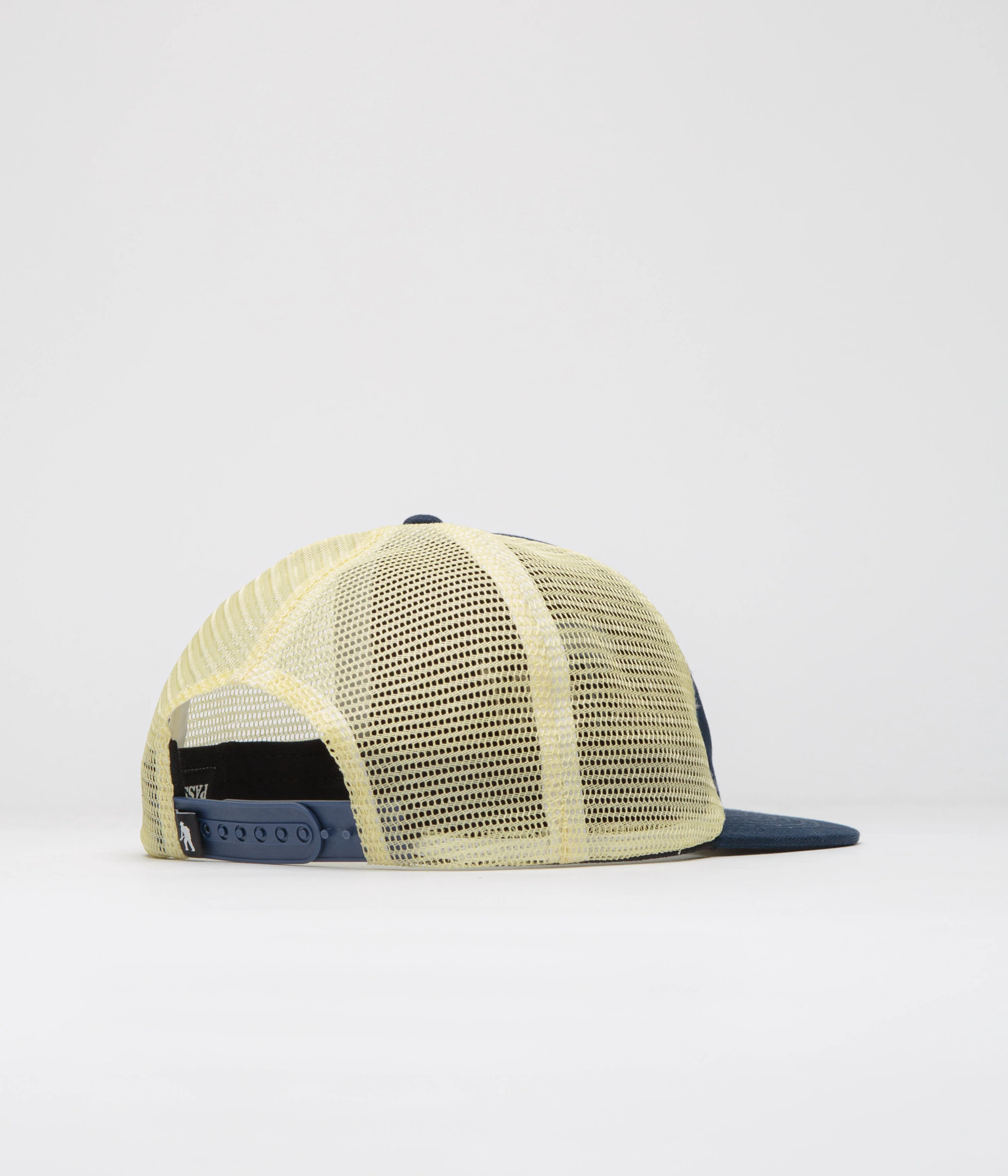 Pass Port Towers Of Water Workers Trucker Cap - Navy / Cream - Image 3