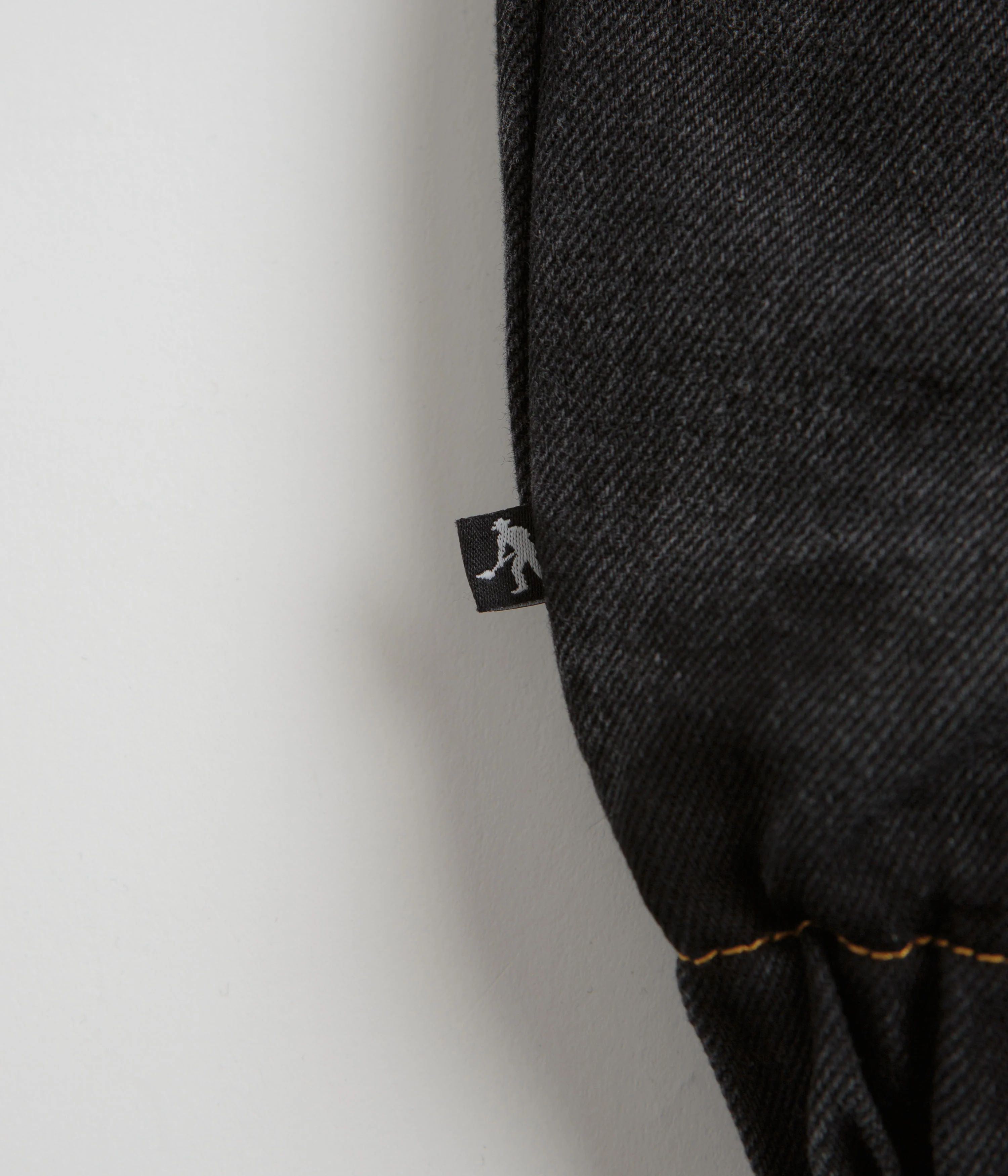 Pass Port Vineyard Birds Denim Delivery Jacket - Washed Black - Image 4