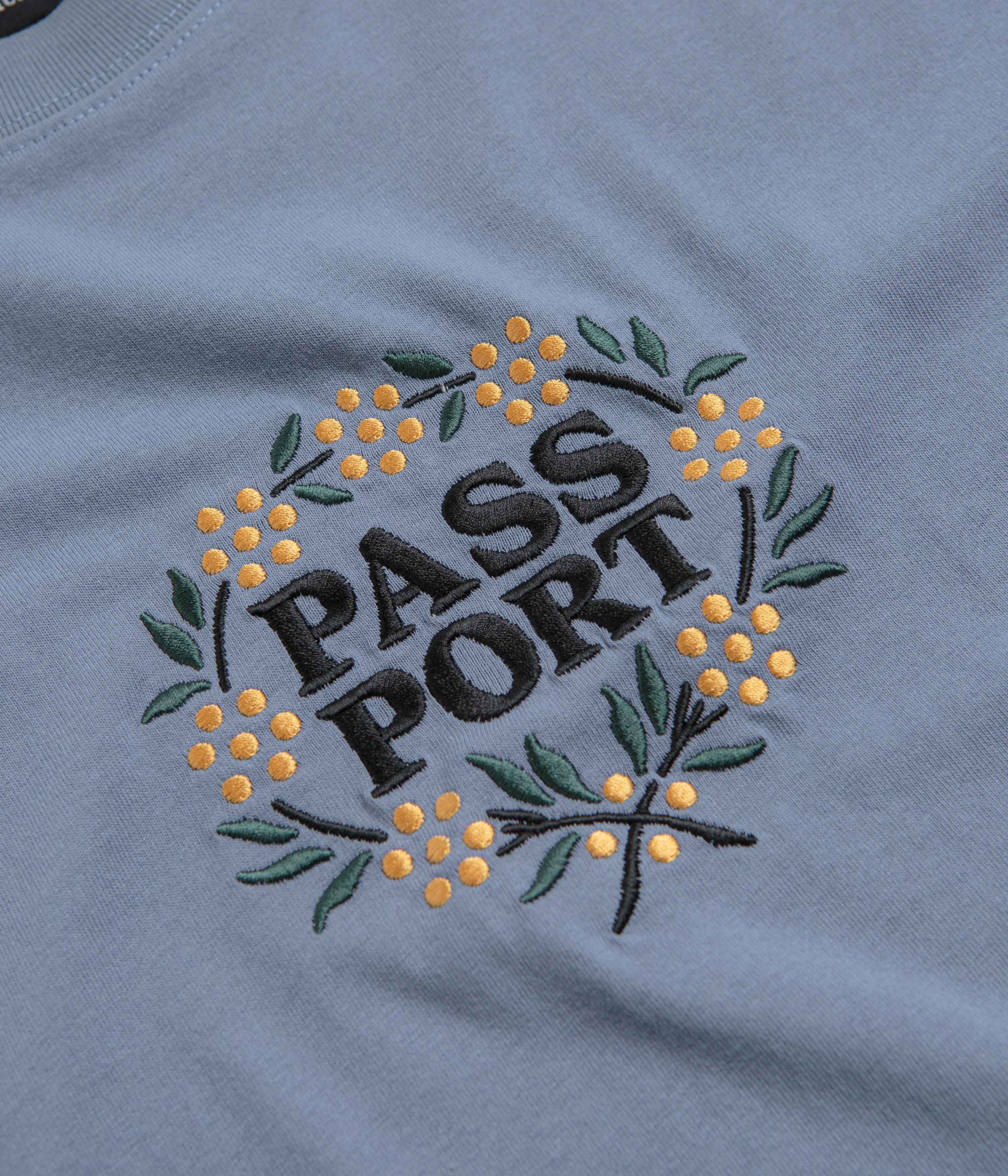 Pass Port Wattle T-Shirt - Stonewash Blue - Image 2