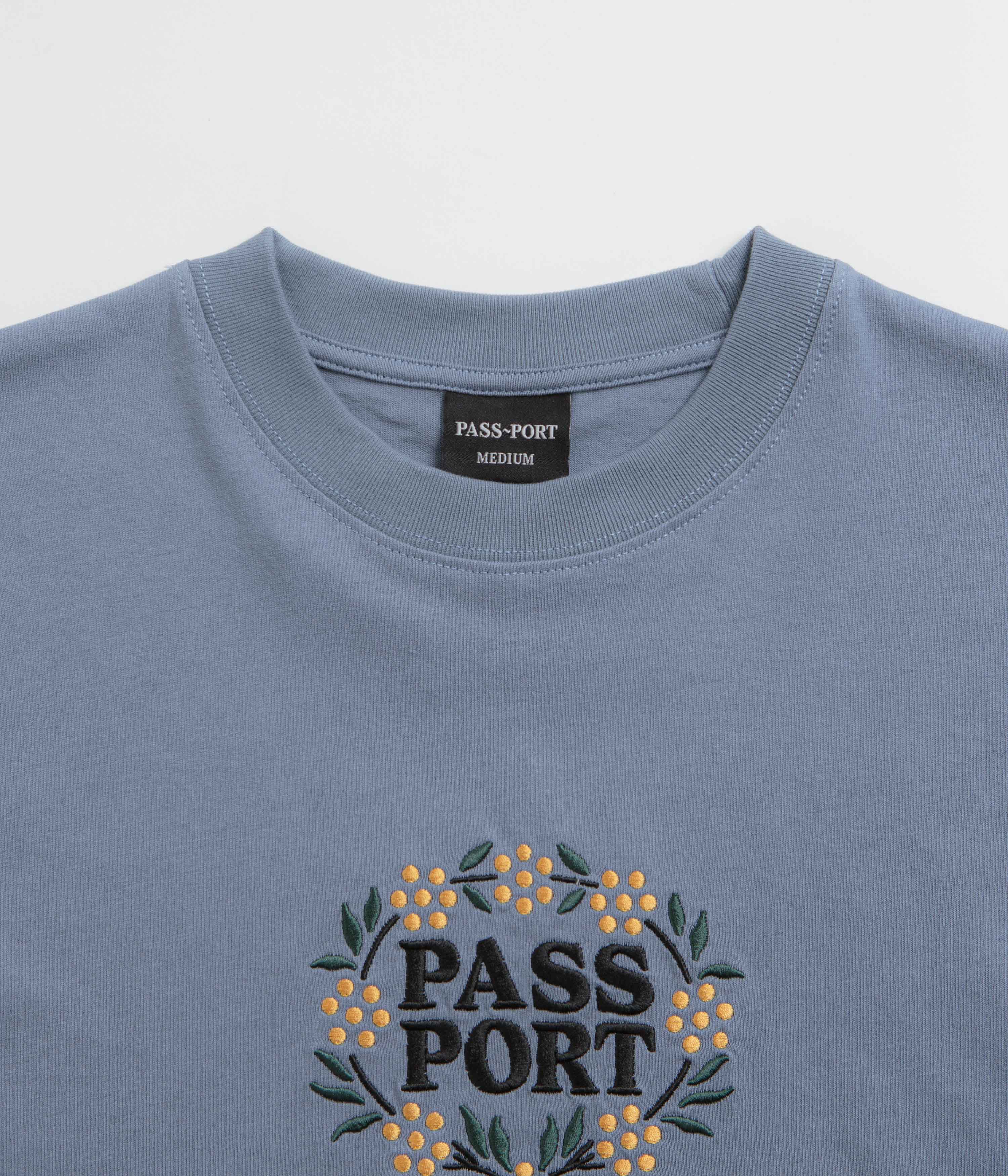 Pass Port Wattle T-Shirt - Stonewash Blue - Image 3