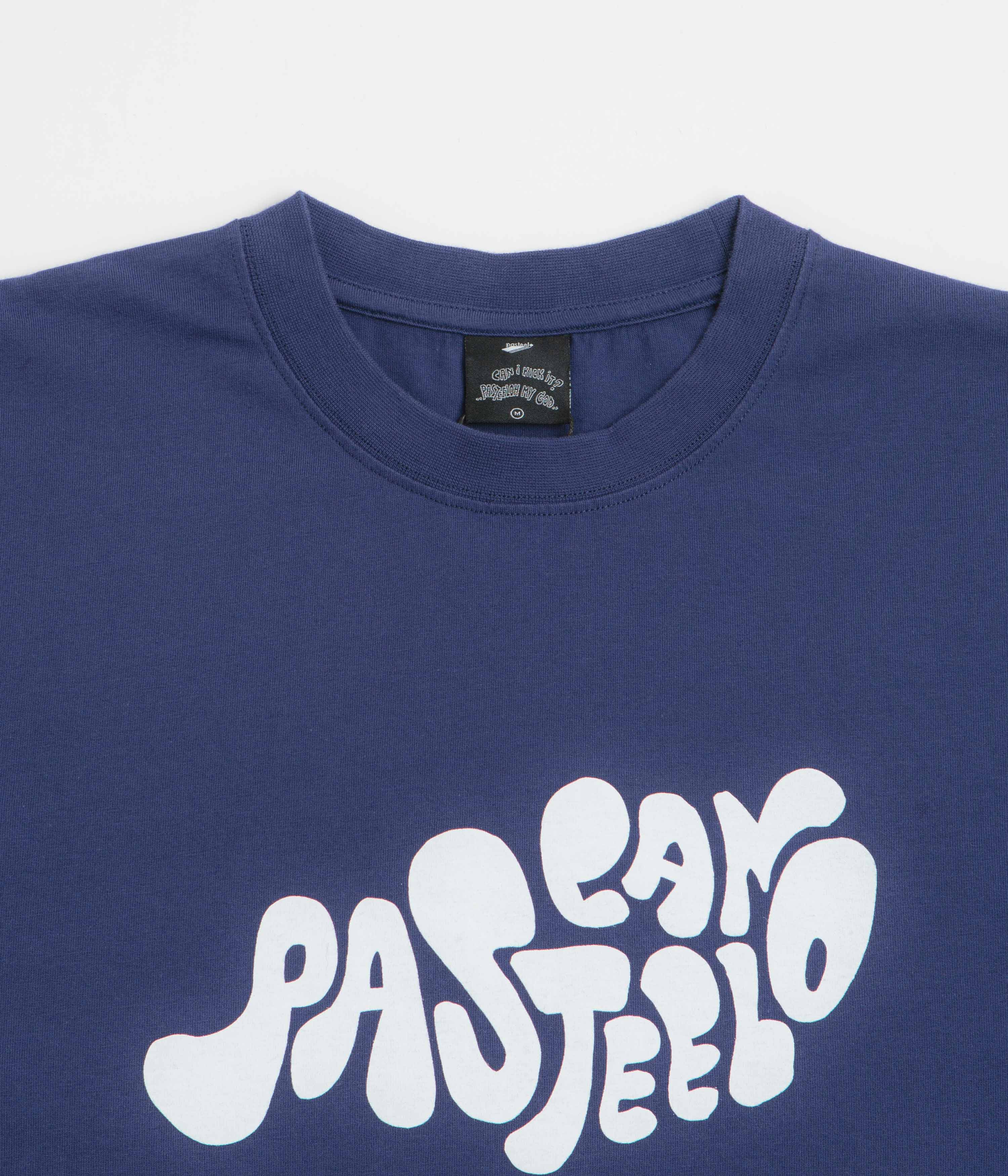 Pasteelo Can Script T-Shirt - Navy - Image 2