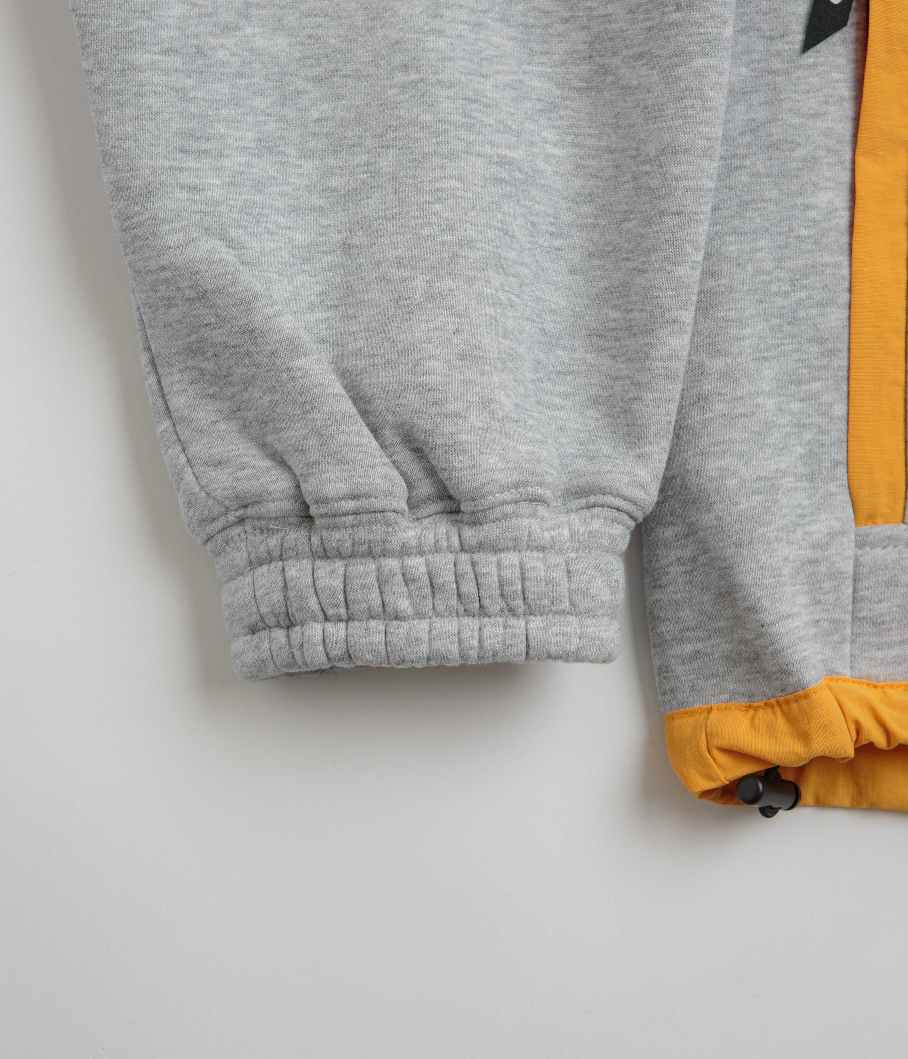 Pasteelo Contrast 1/4 Zip Sweatshirt - Heather Grey / Gold - Image 2