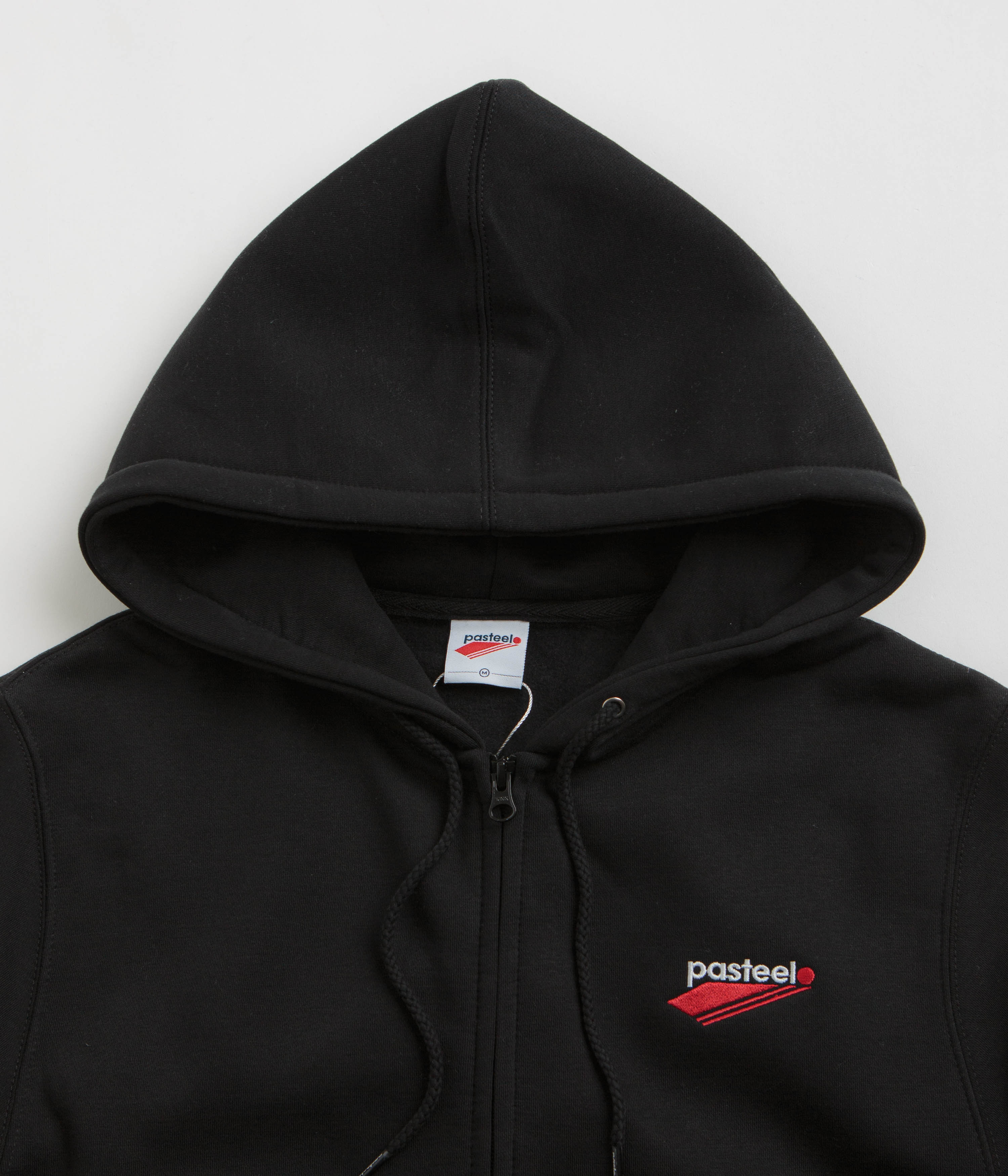 Pasteelo Embroidered O.G. Zip Hoodie - Black - Image 2