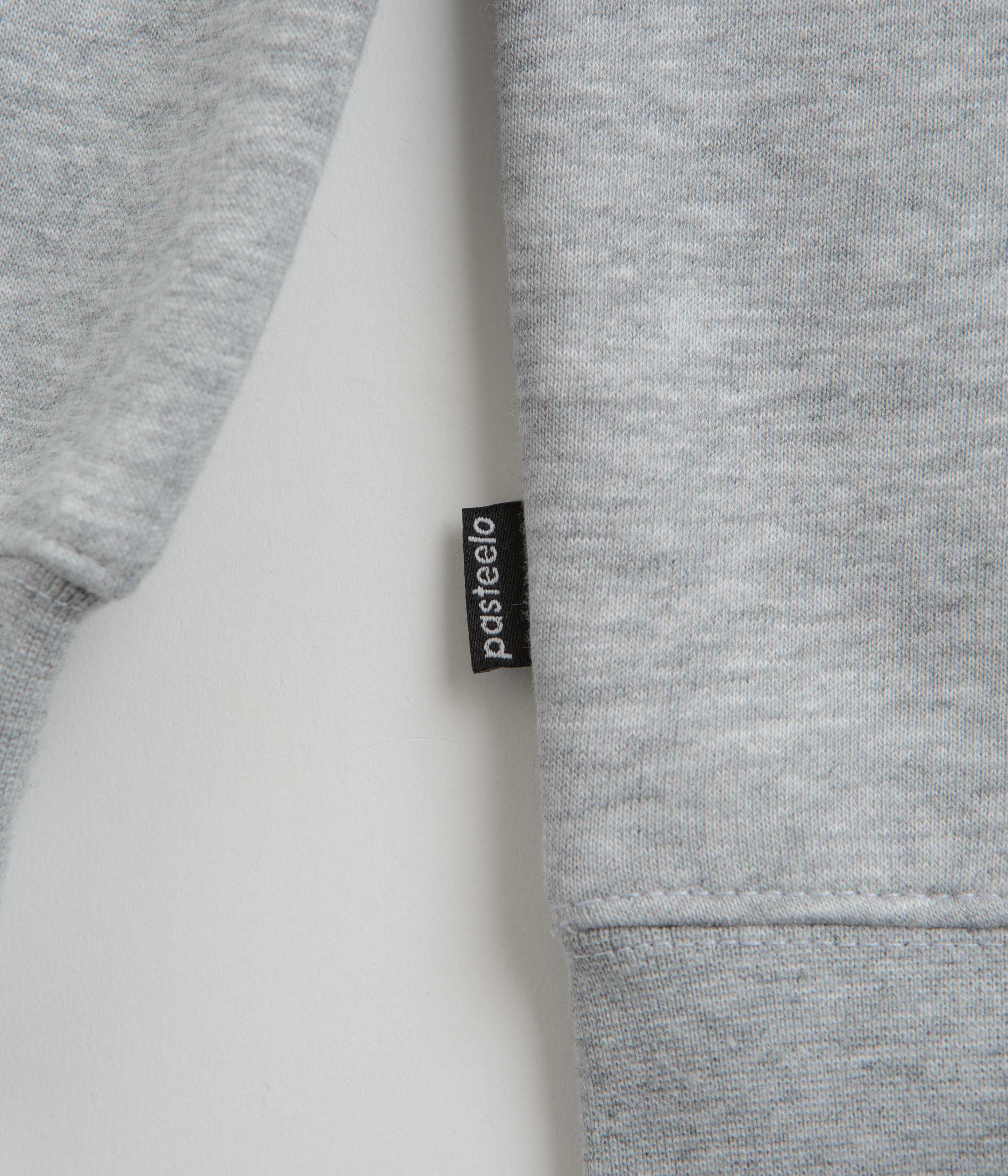 Pasteelo Embroidered O.G. Zip Hoodie - Heather Grey - Image 3