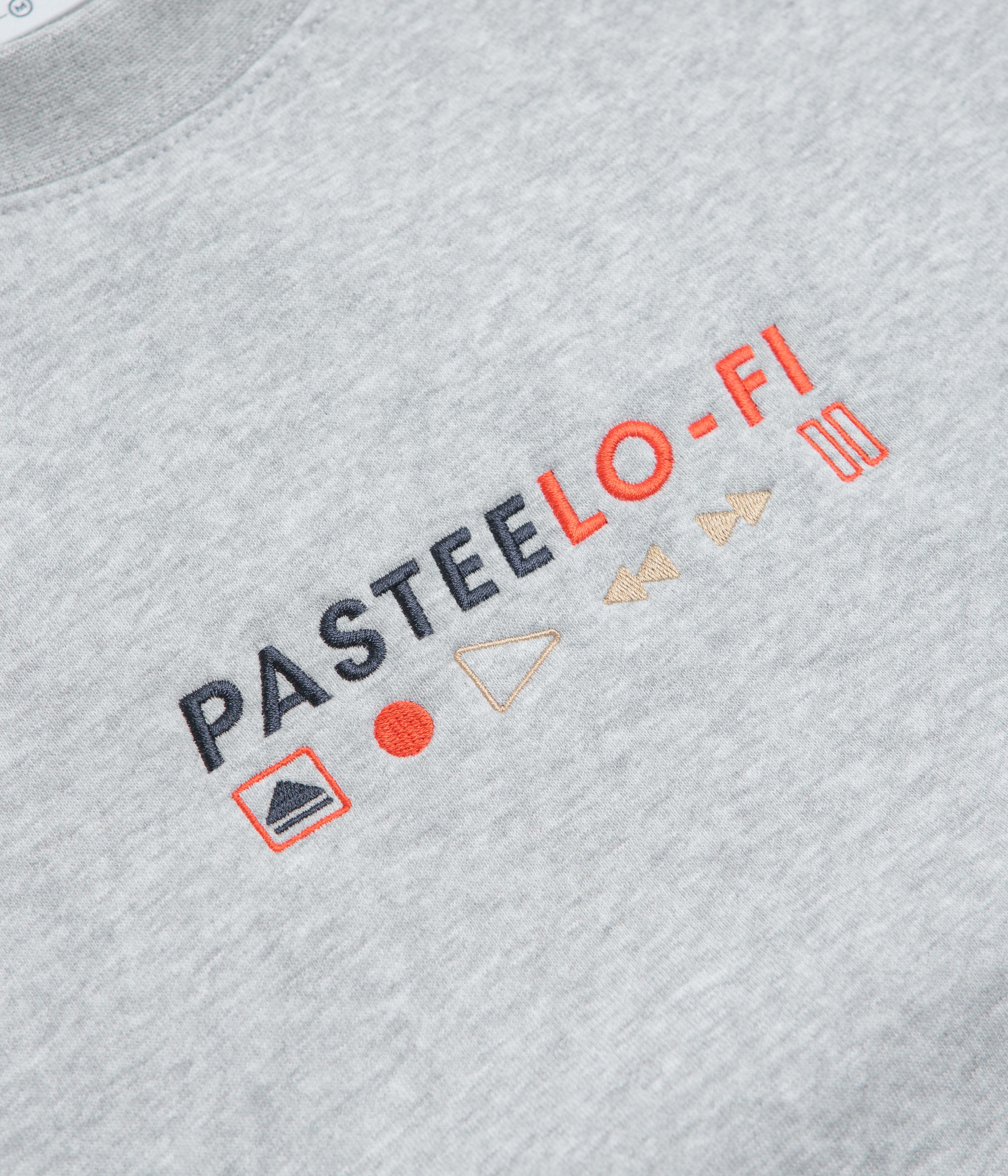 Pasteelo Lo-Fi Crewneck Sweatshirt - Heather Grey - Image 3