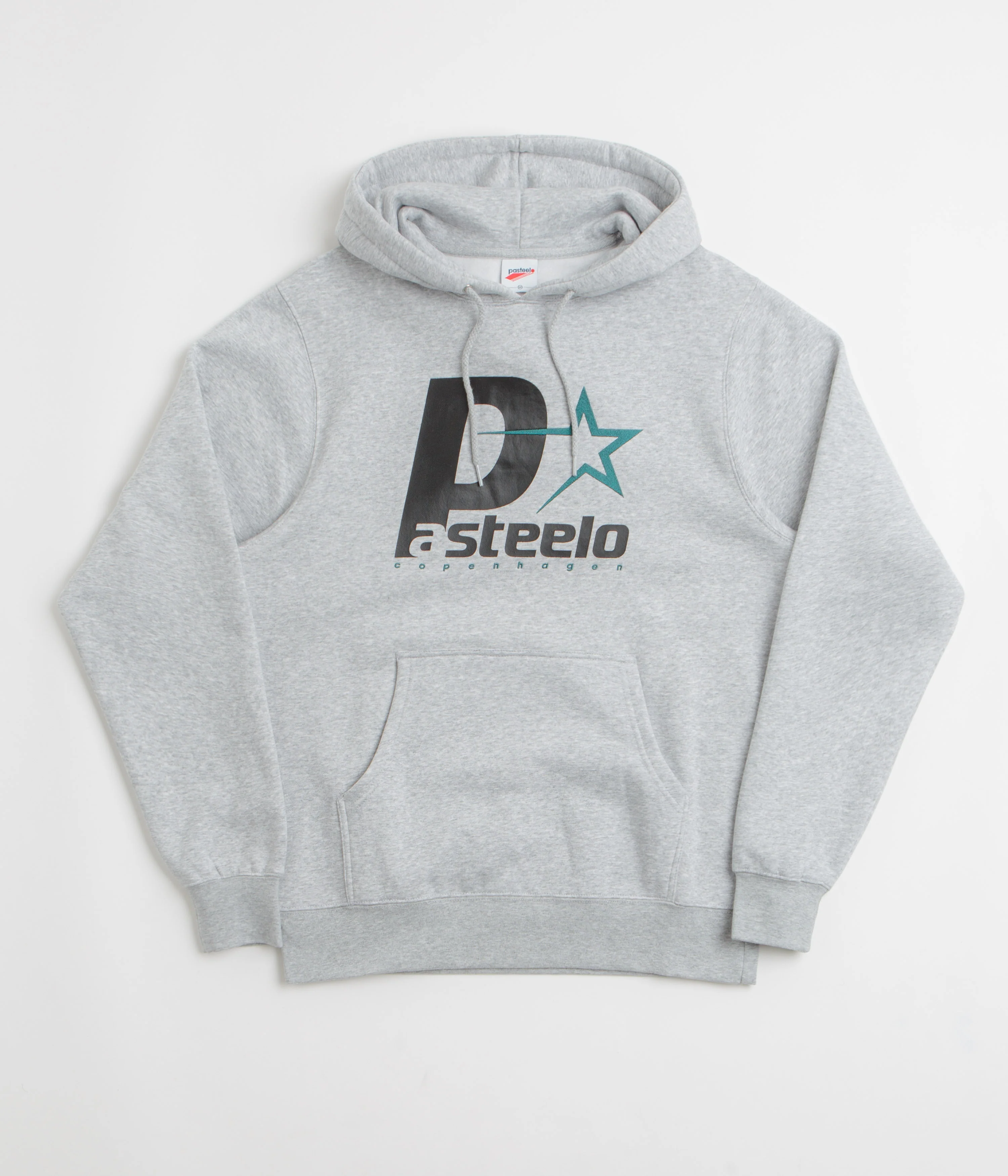 Pasteelo P Steelo Hoodie - Heather Grey / Black