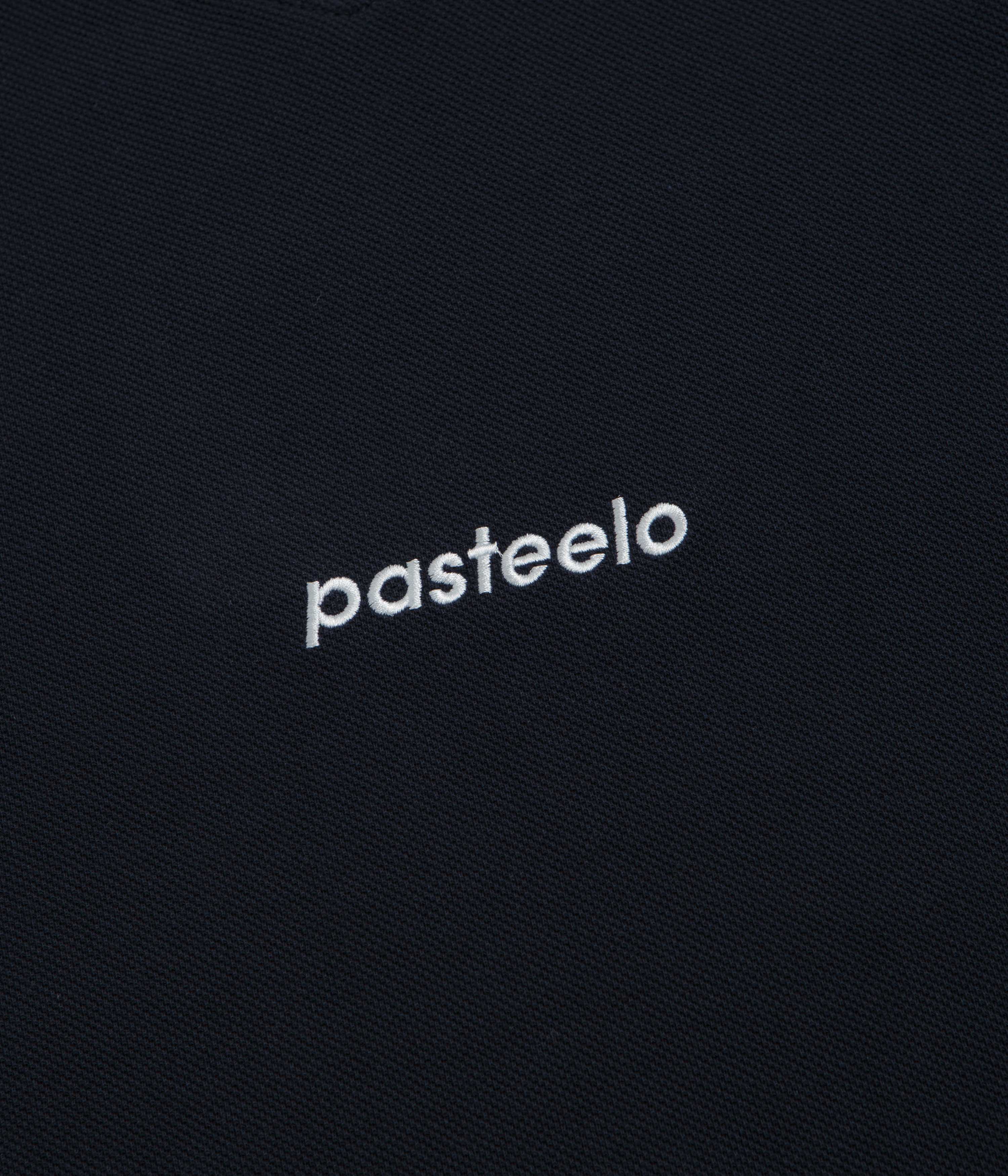 Pasteelo Pique Sports Long Sleeve T-Shirt - Navy - Image 3