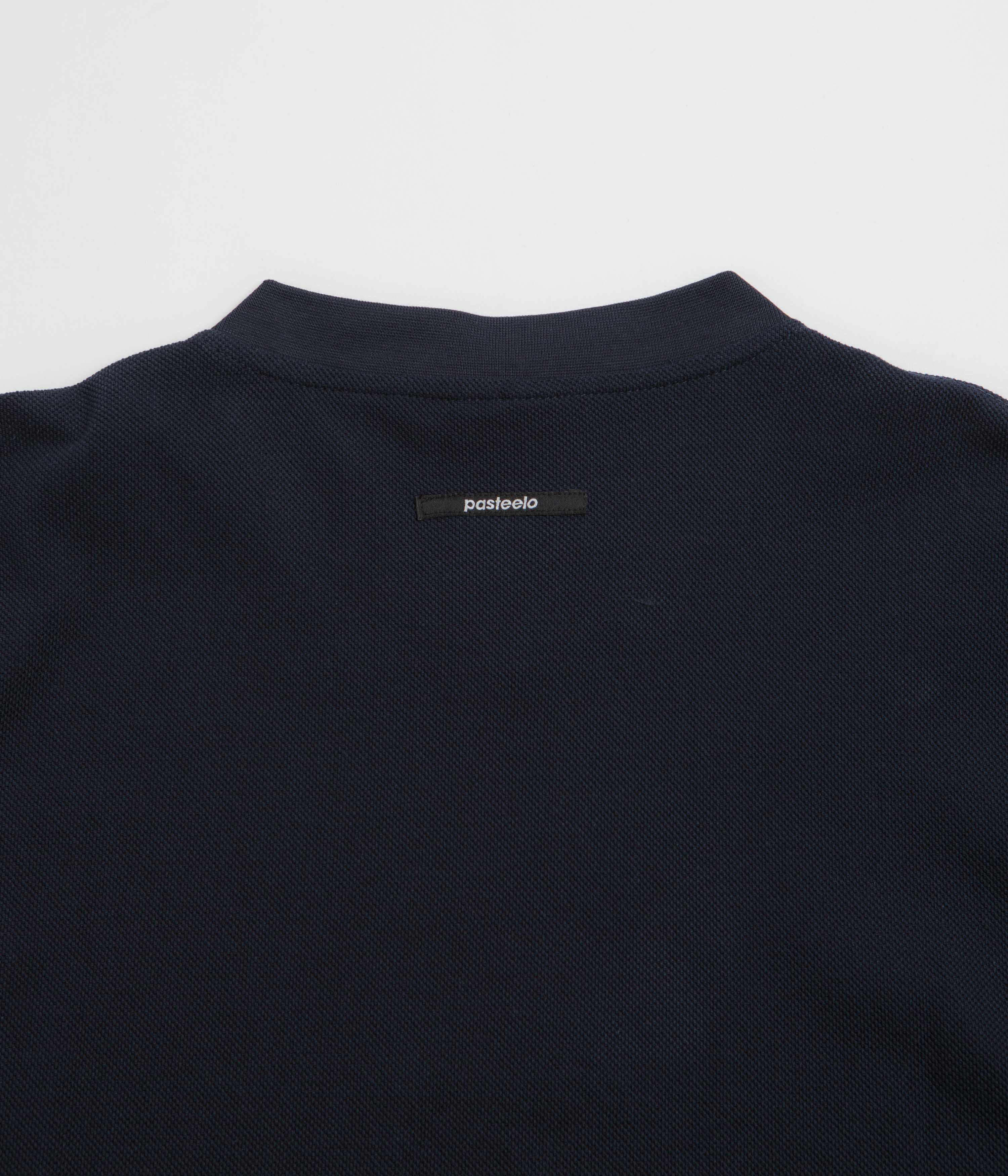 Pasteelo Pique Sports Long Sleeve T-Shirt - Navy - Image 4