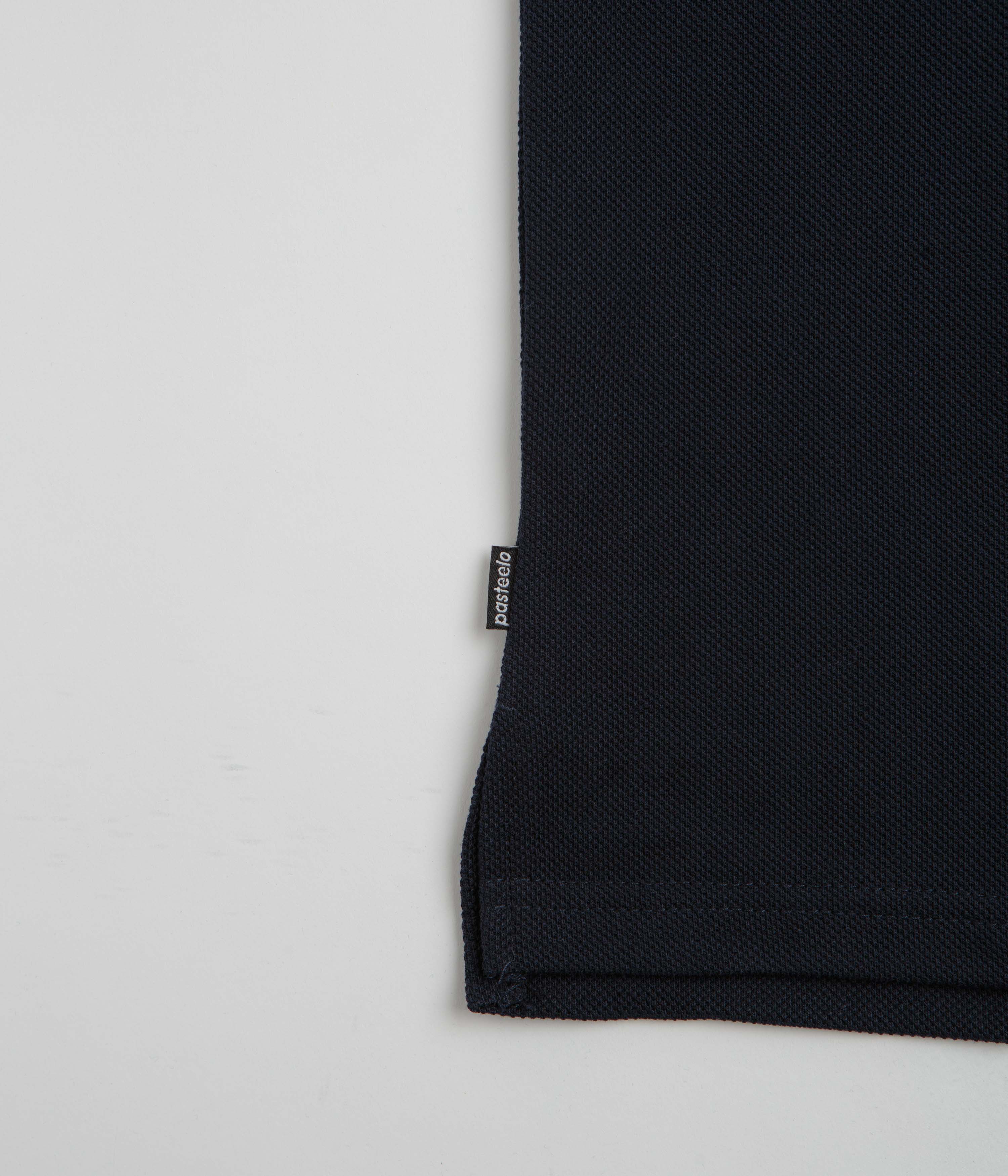 Pasteelo Pique Sports Long Sleeve T-Shirt - Navy - Image 5