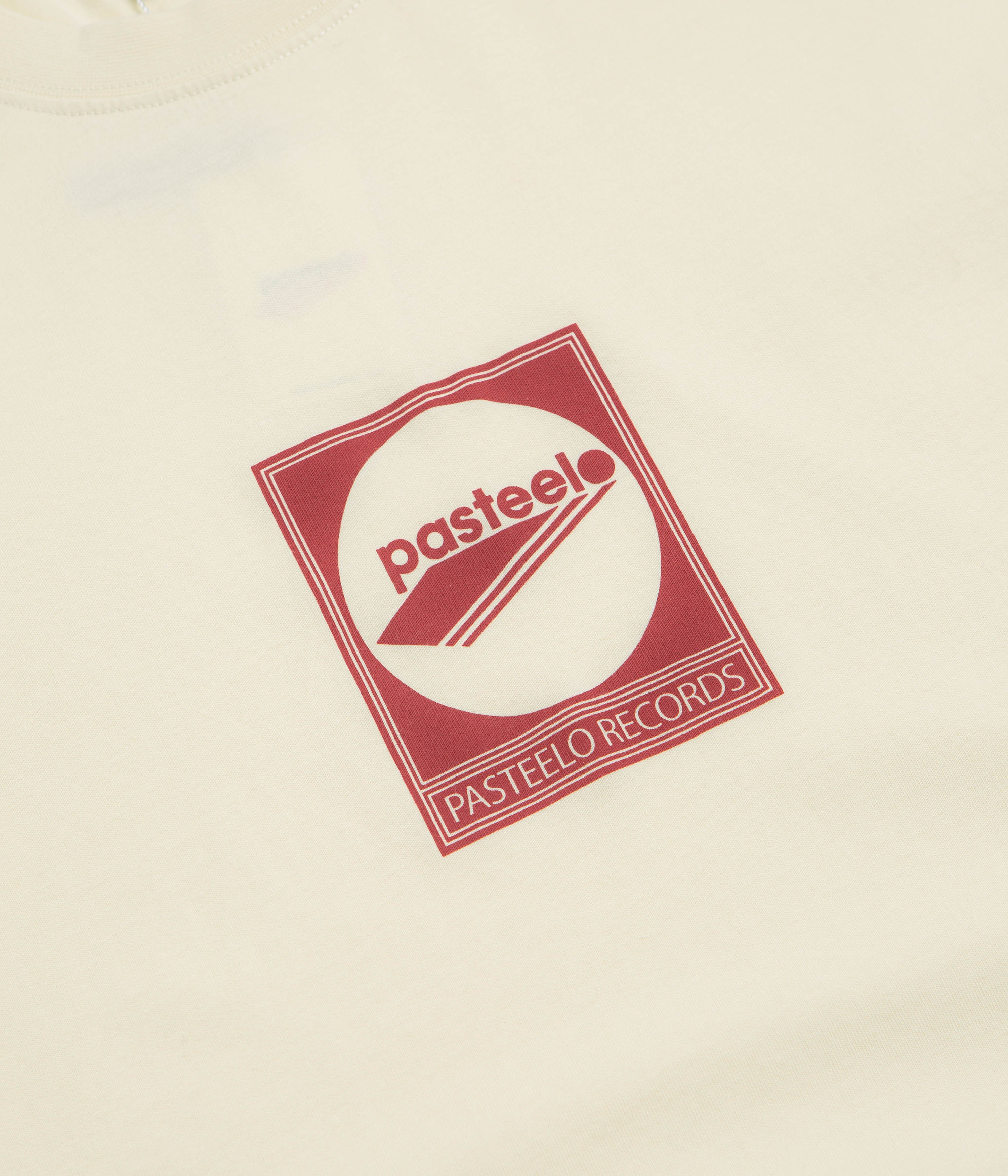 Pasteelo Records T-Shirt - Cream - Image 3