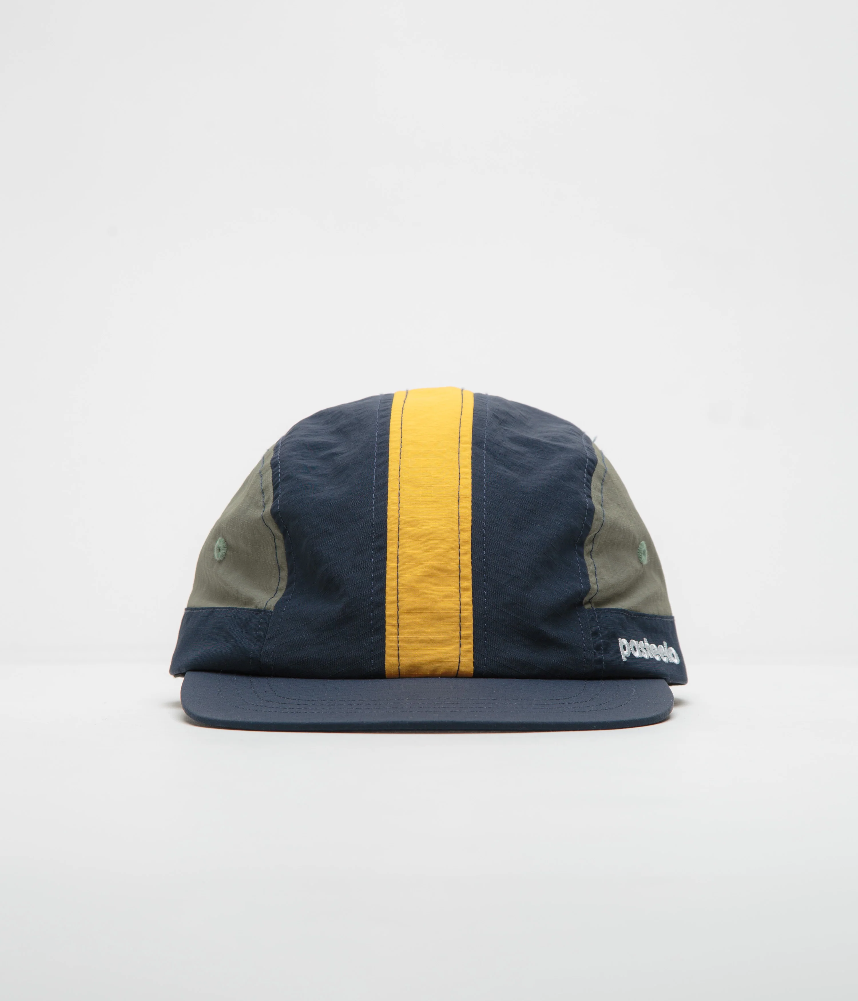 Pasteelo Stripe Cap - Navy / Olive / Gold - Image 2