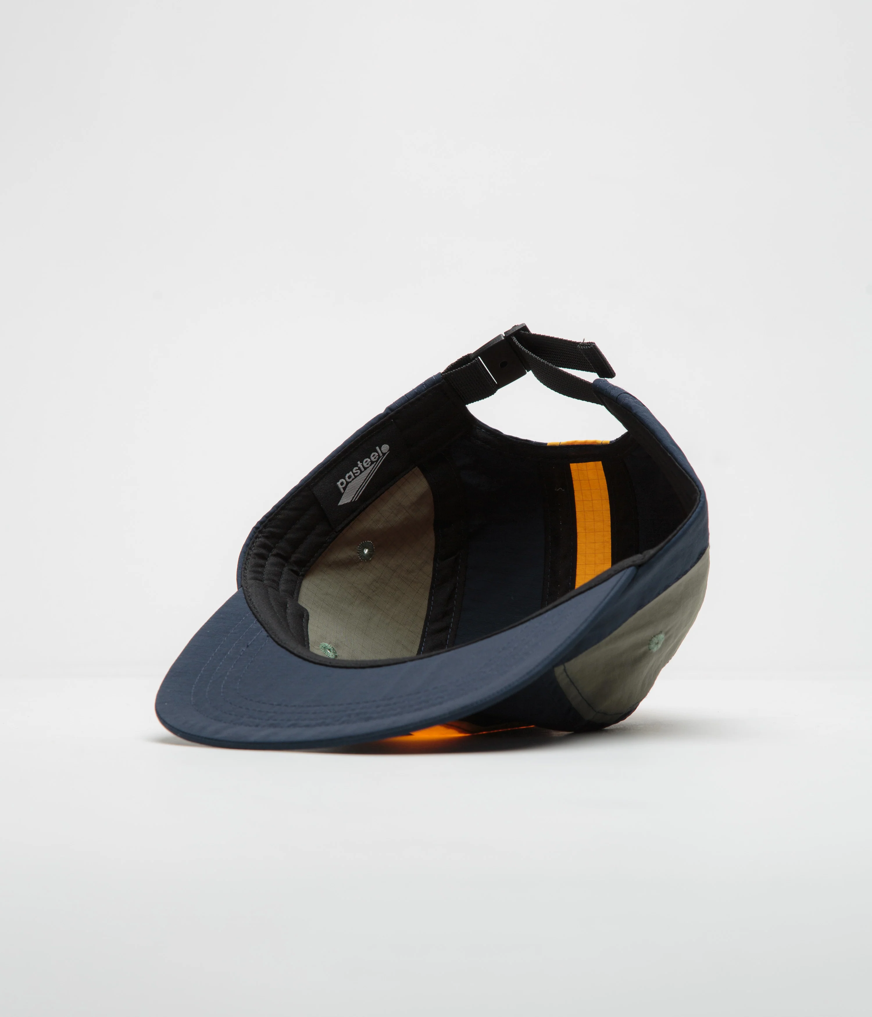 Pasteelo Stripe Cap - Navy / Olive / Gold - Image 4