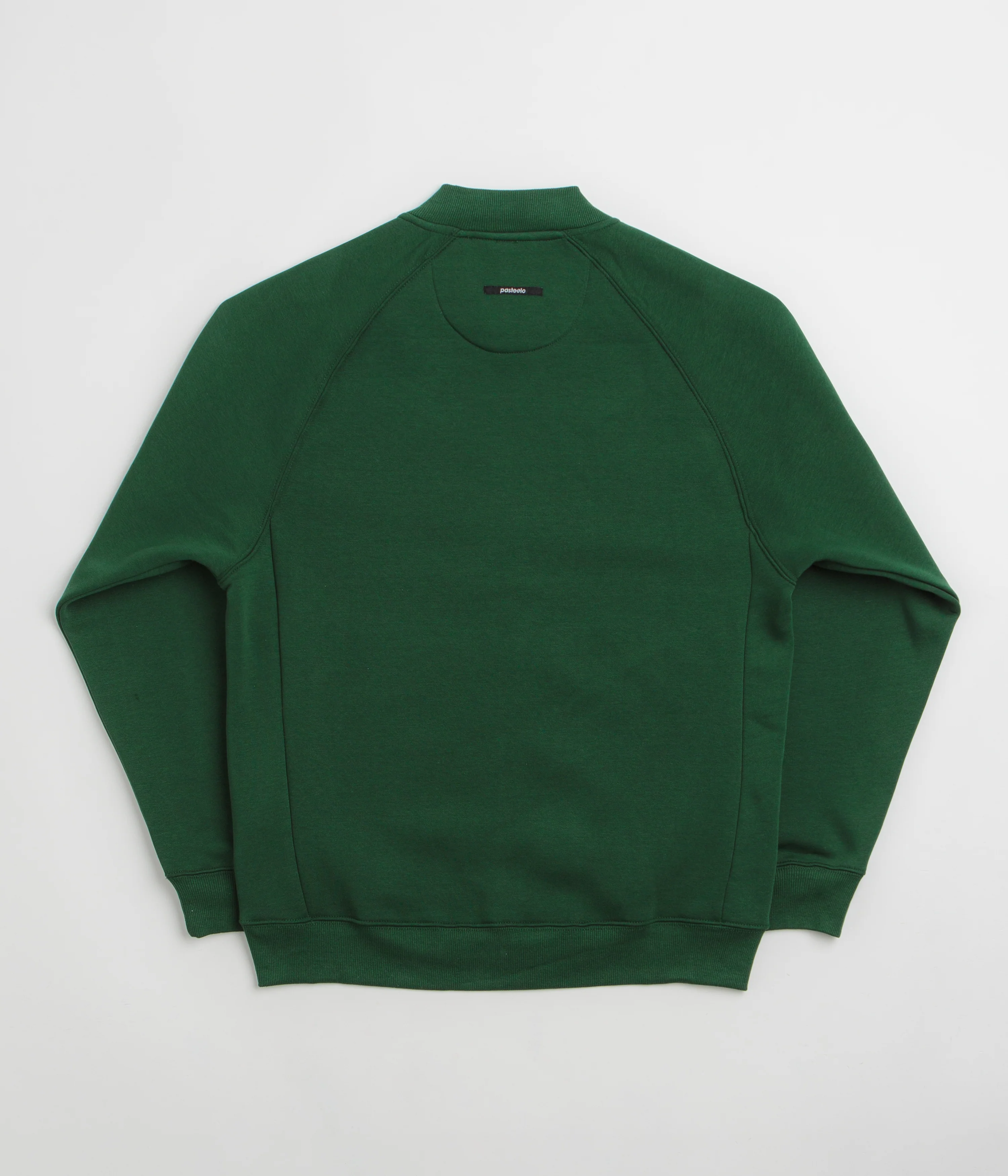 Pasteelo Zip Up Trainer Sweatshirt - Forest - Image 3