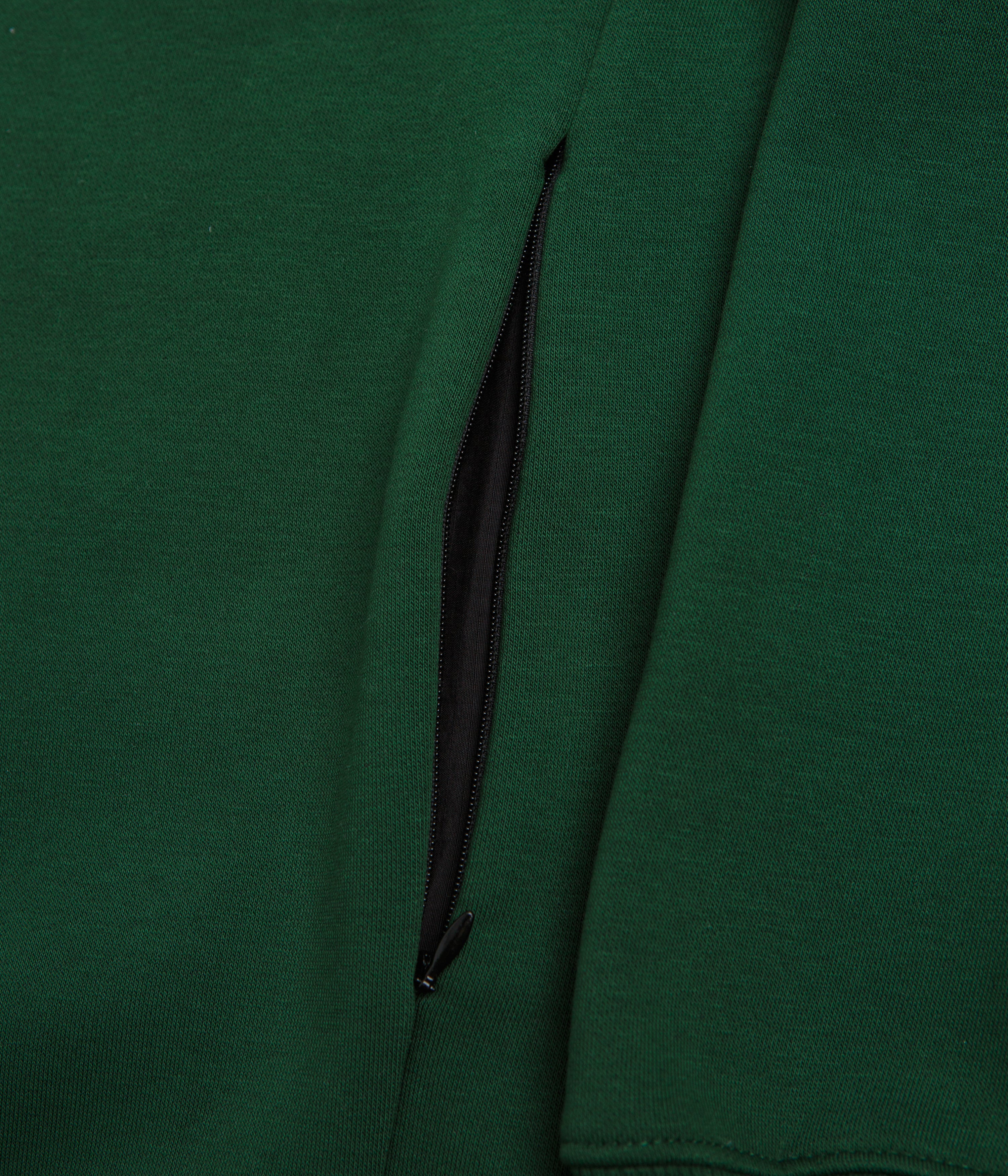 Pasteelo Zip Up Trainer Sweatshirt - Forest - Image 6