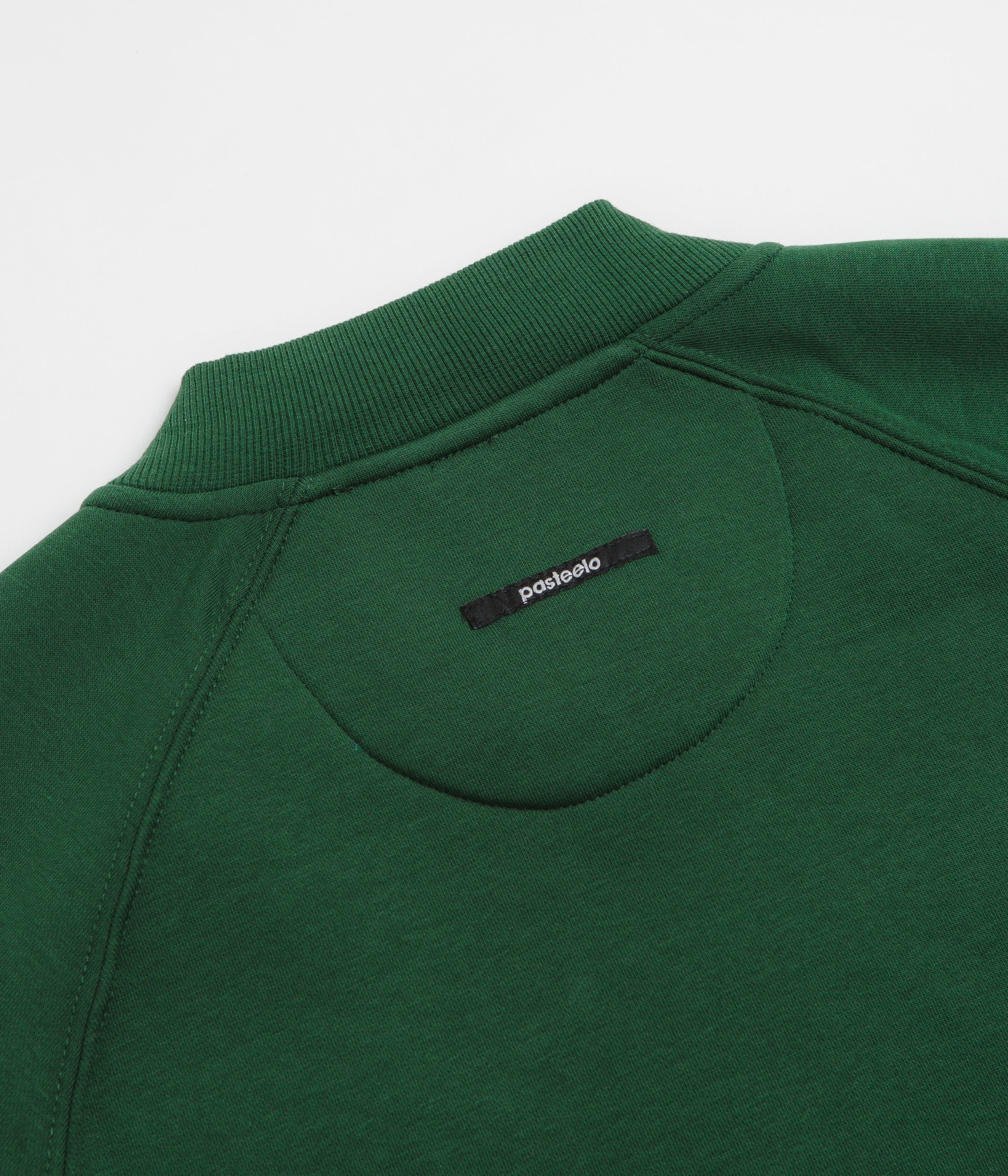 Pasteelo Zip Up Trainer Sweatshirt - Forest - Image 7