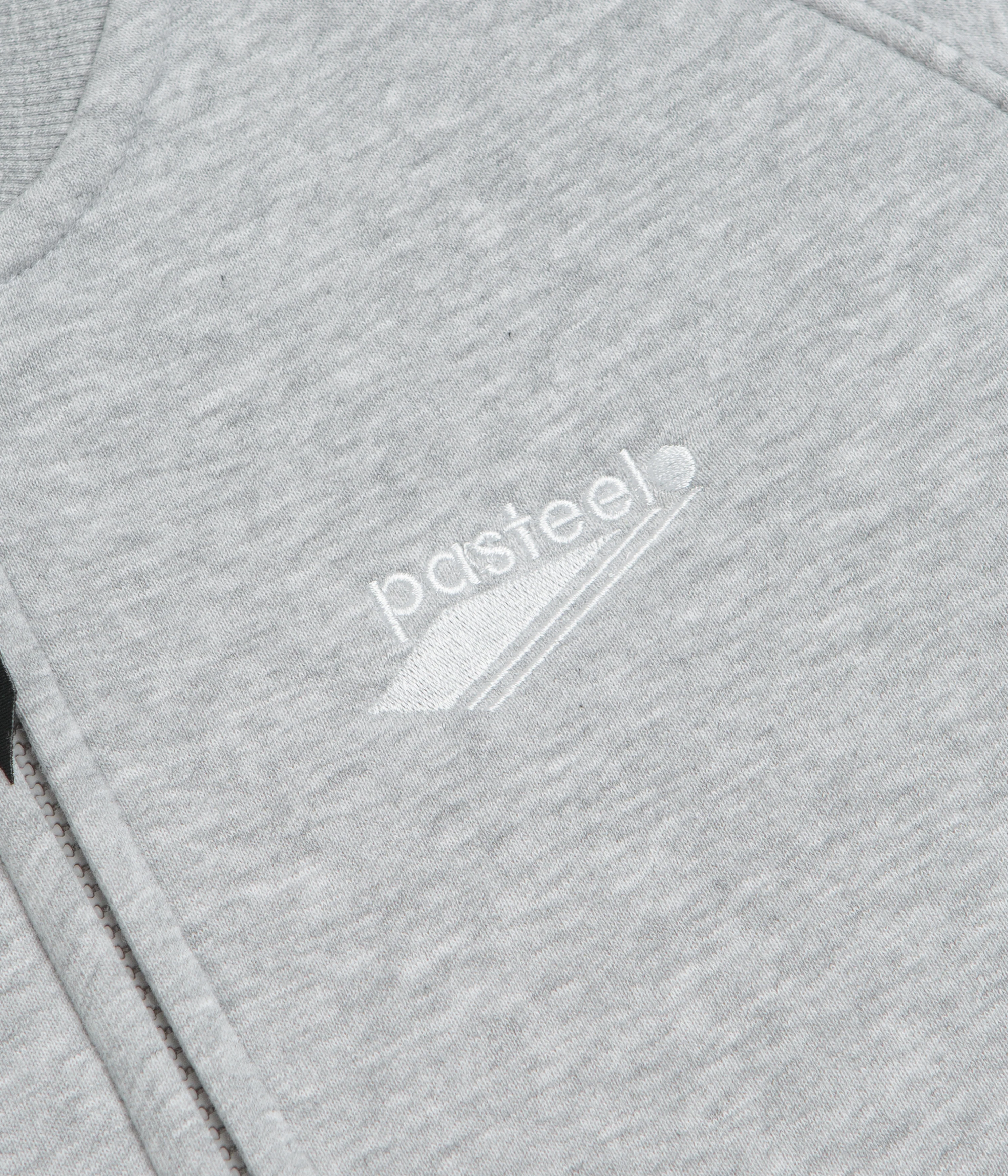 Pasteelo Zip Up Trainer Sweatshirt - Heather Grey - Image 5