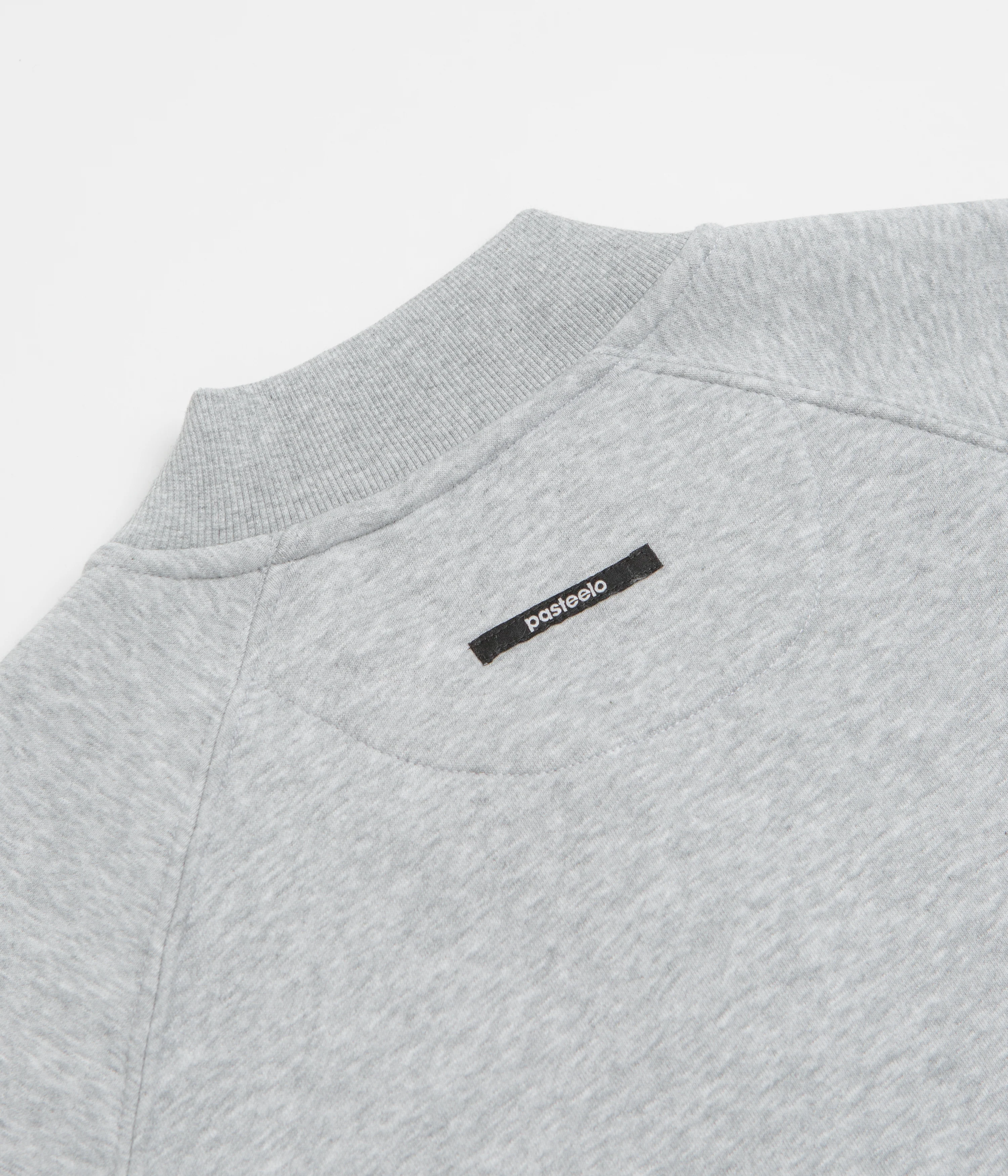 Pasteelo Zip Up Trainer Sweatshirt - Heather Grey - Image 7