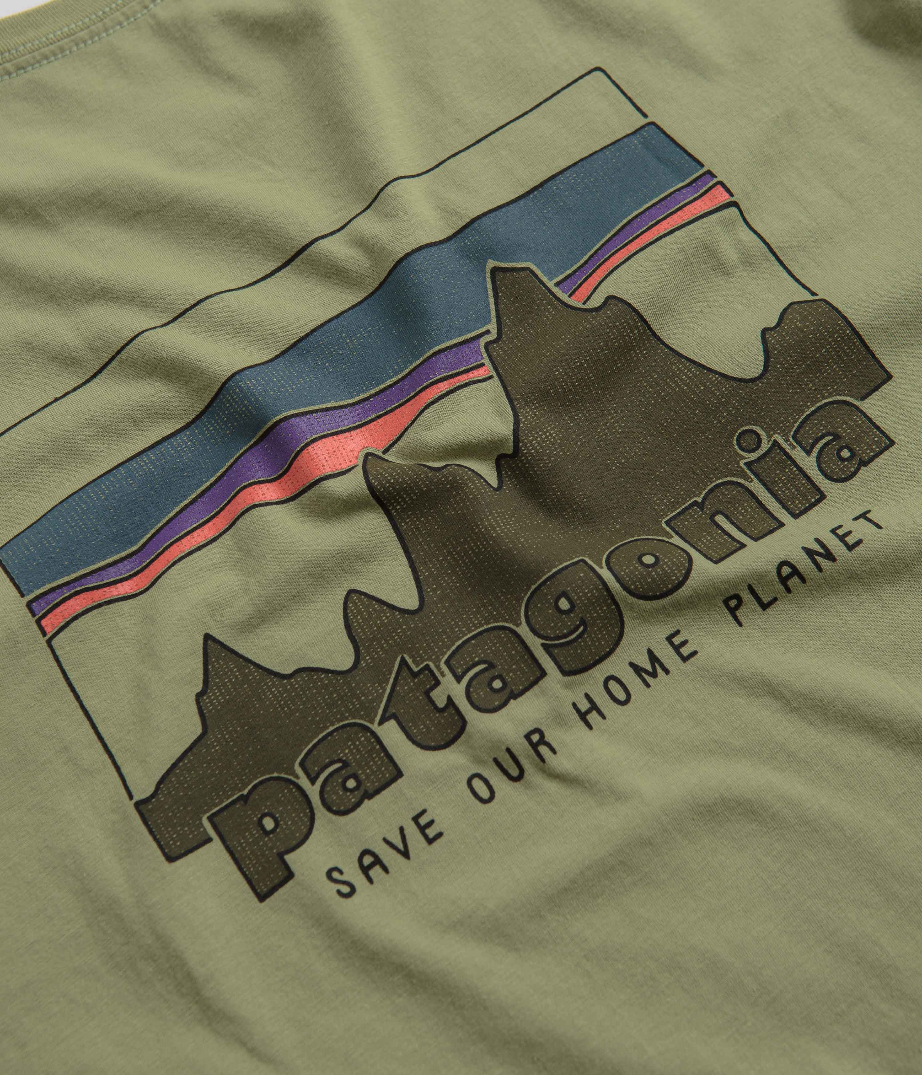 Patagonia 73 Skyline Organic T-Shirt - Buckhorn Green - Image 5