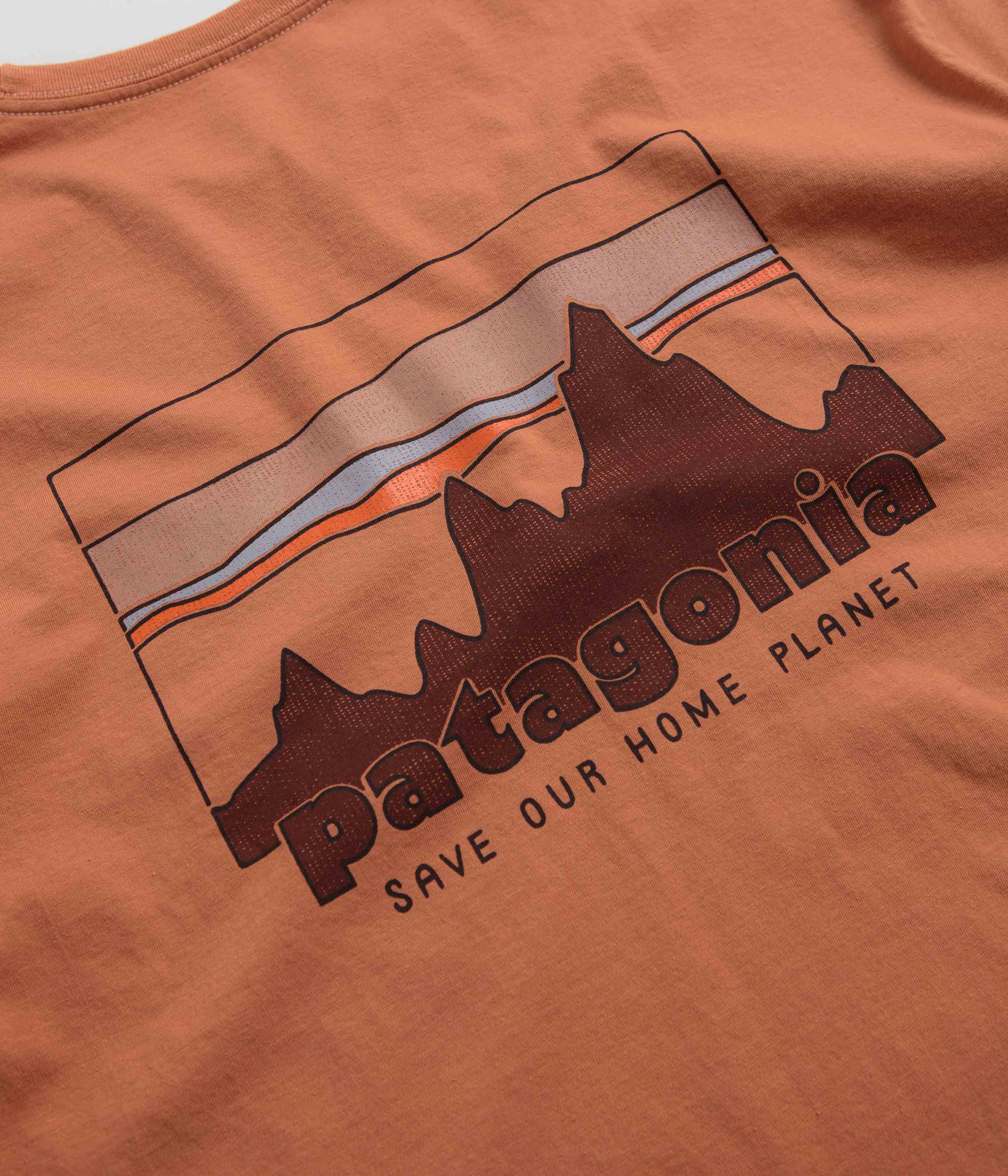 Patagonia 73 Skyline Organic T-Shirt - Sienna Clay - Image 5